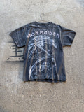 Vintage Faded Full Print Iron Maiden T Shirt Size S/M