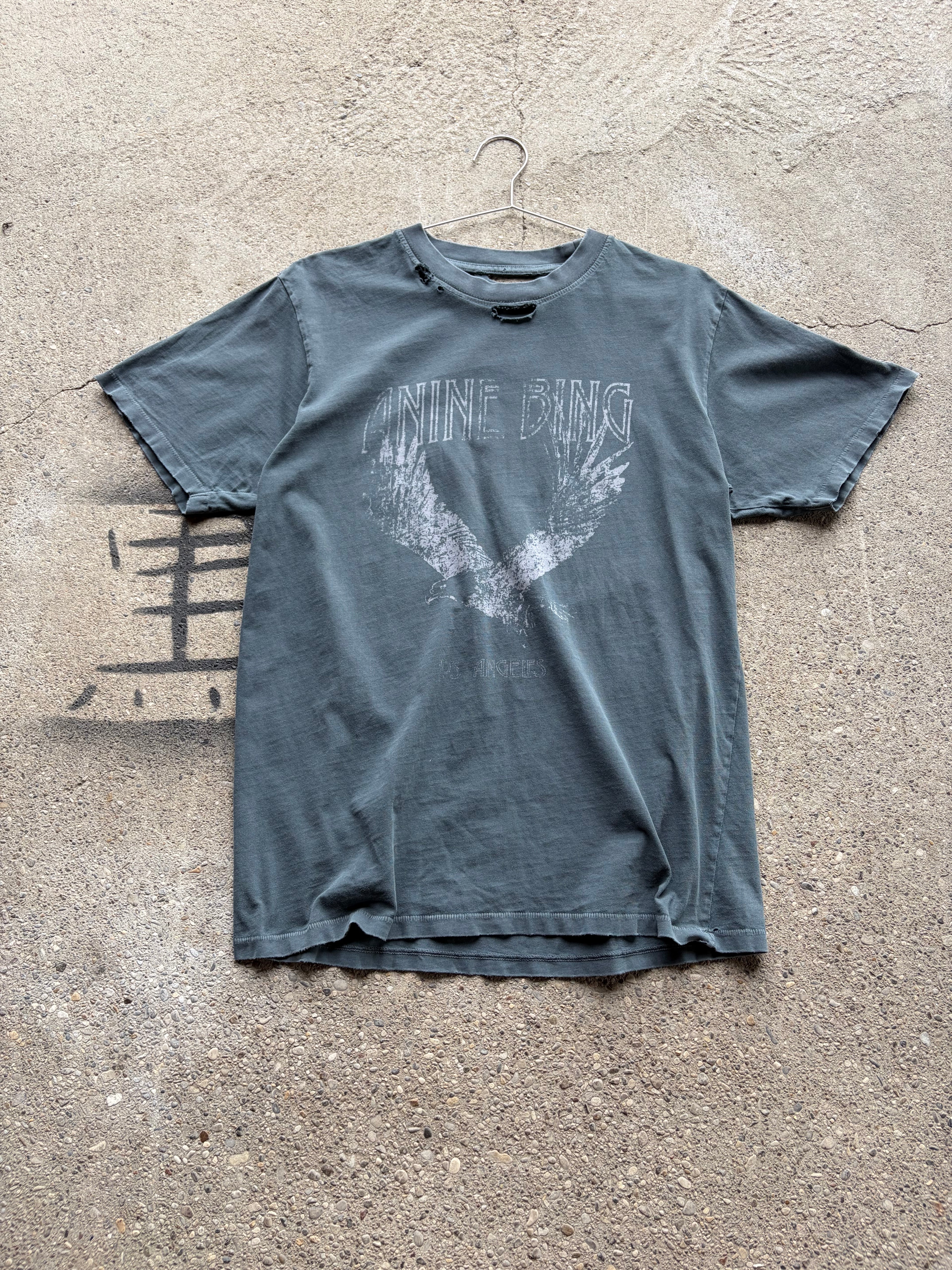 Anine Bing Trashed Single Stitch Shirt Size M/L