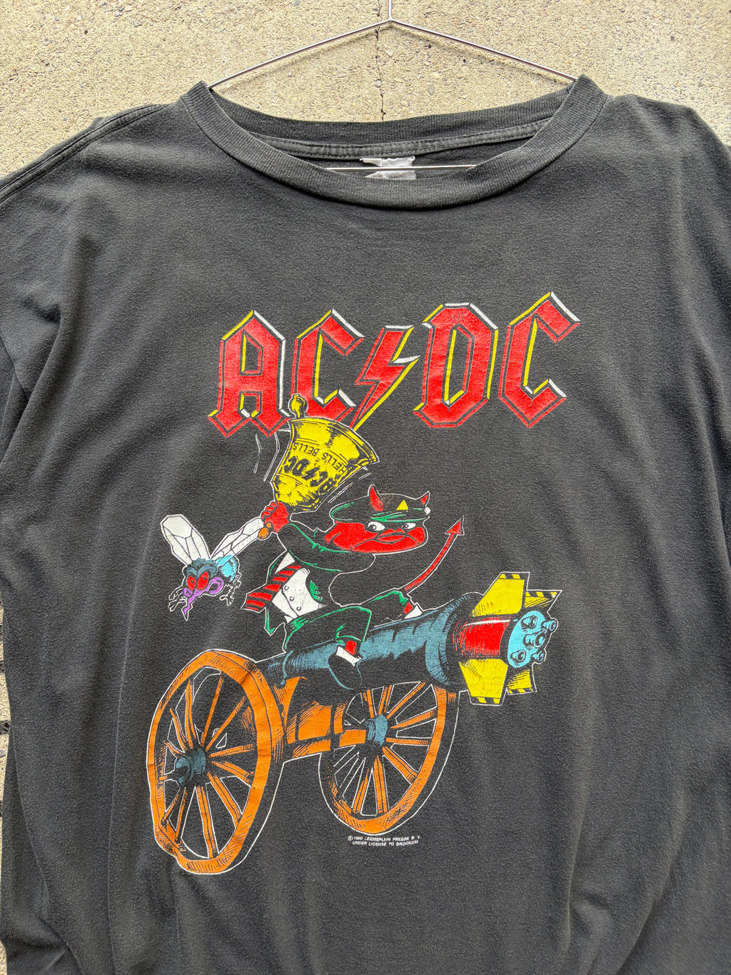 Vintage 1990 faded Single Stitch acdc Shirt Size M/L