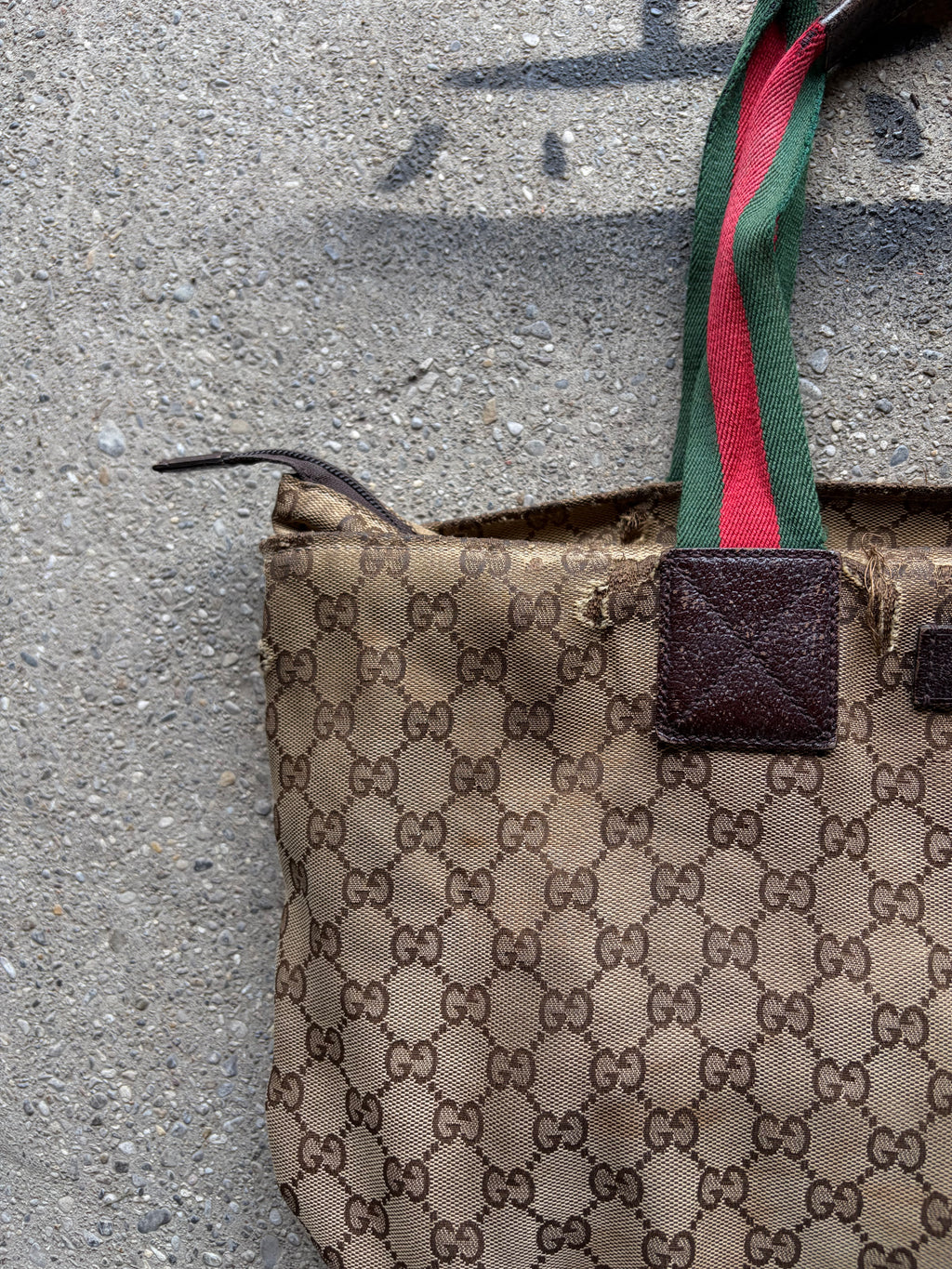 Vintage trashed Gucci Bag