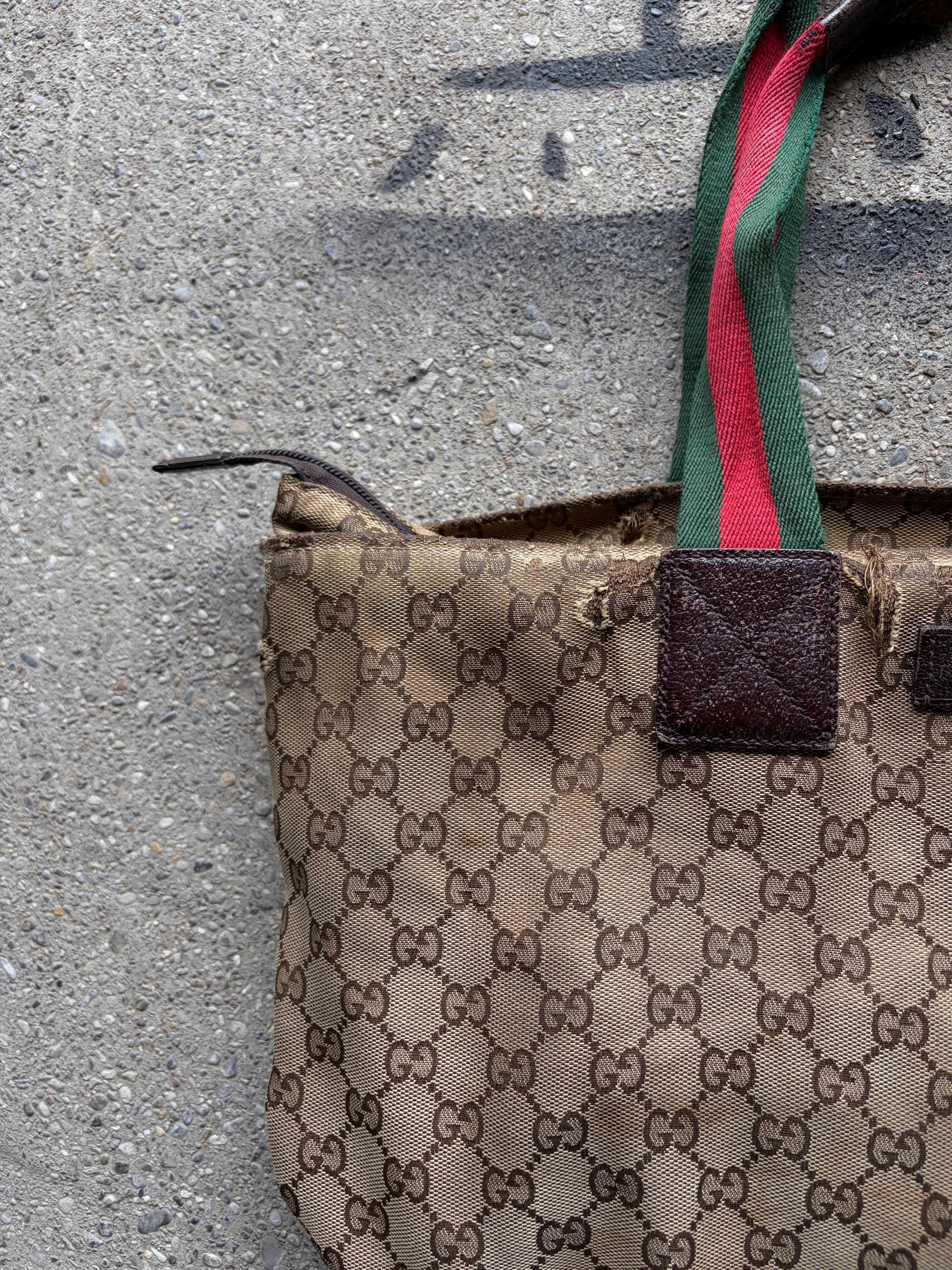 Vintage trashed Gucci Bag