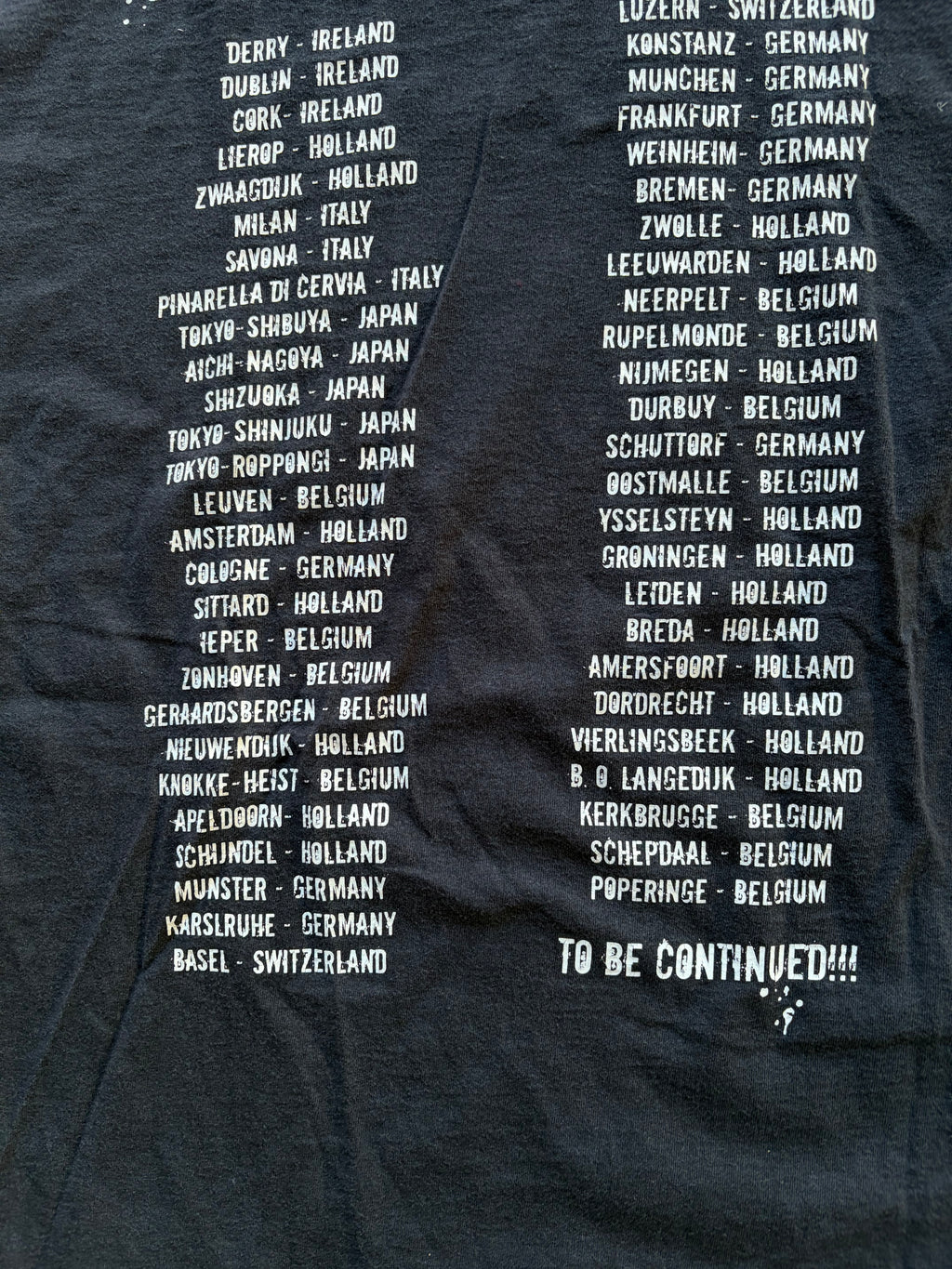 2007 punk Tour Shirt Size M