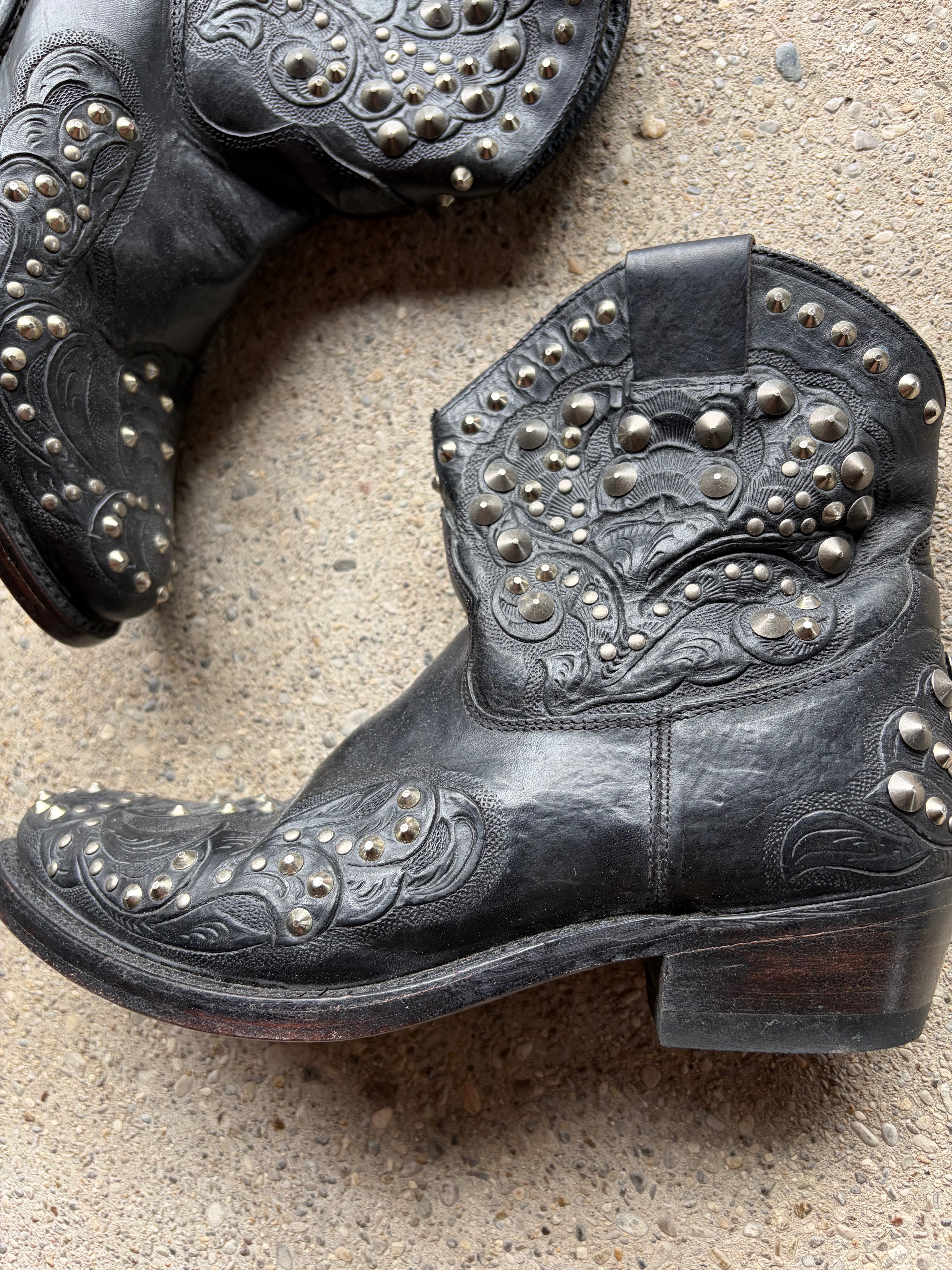 Vintage Studded Boot Size 39