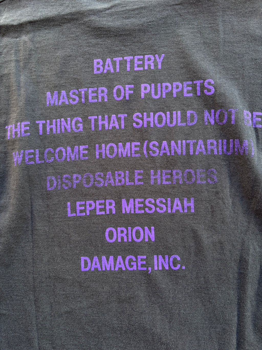 Vintage Faded Trashed Metallica Shirt Size M/L