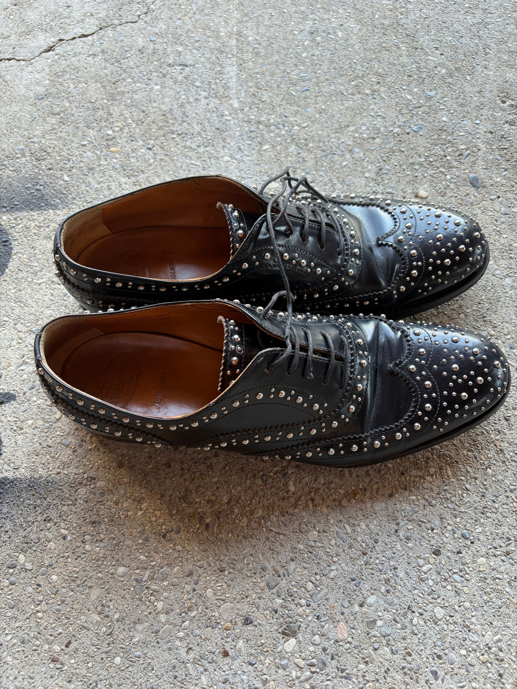 Church’s Burwood Wg Oxford Budapester studded Made in Italy