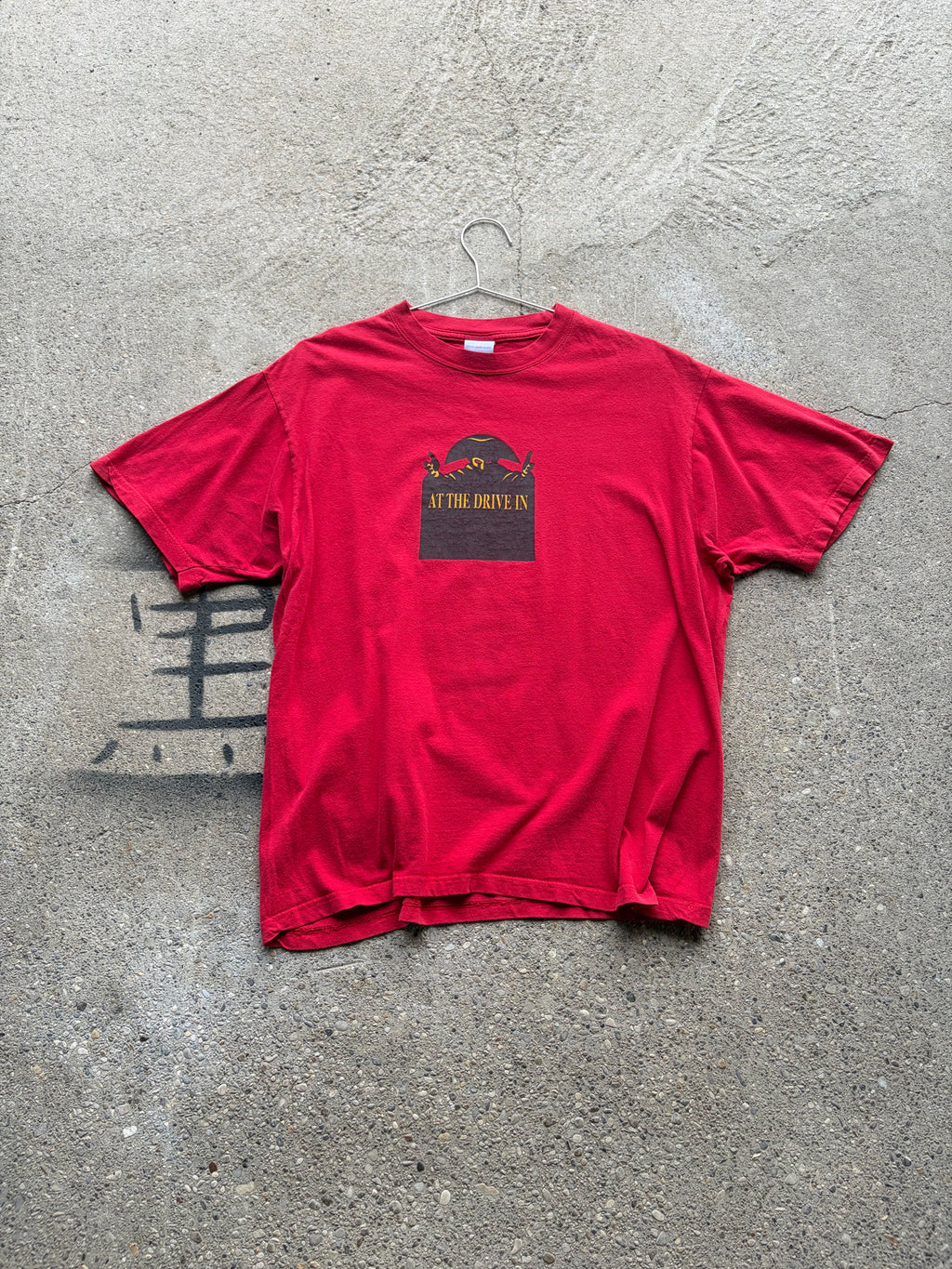 Vintage faded At the Drive in Band Shirt Size S/M