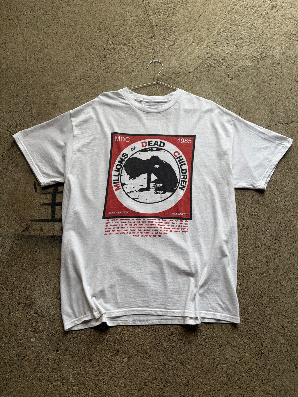Vintage MDC printed Shirt Size L/XL