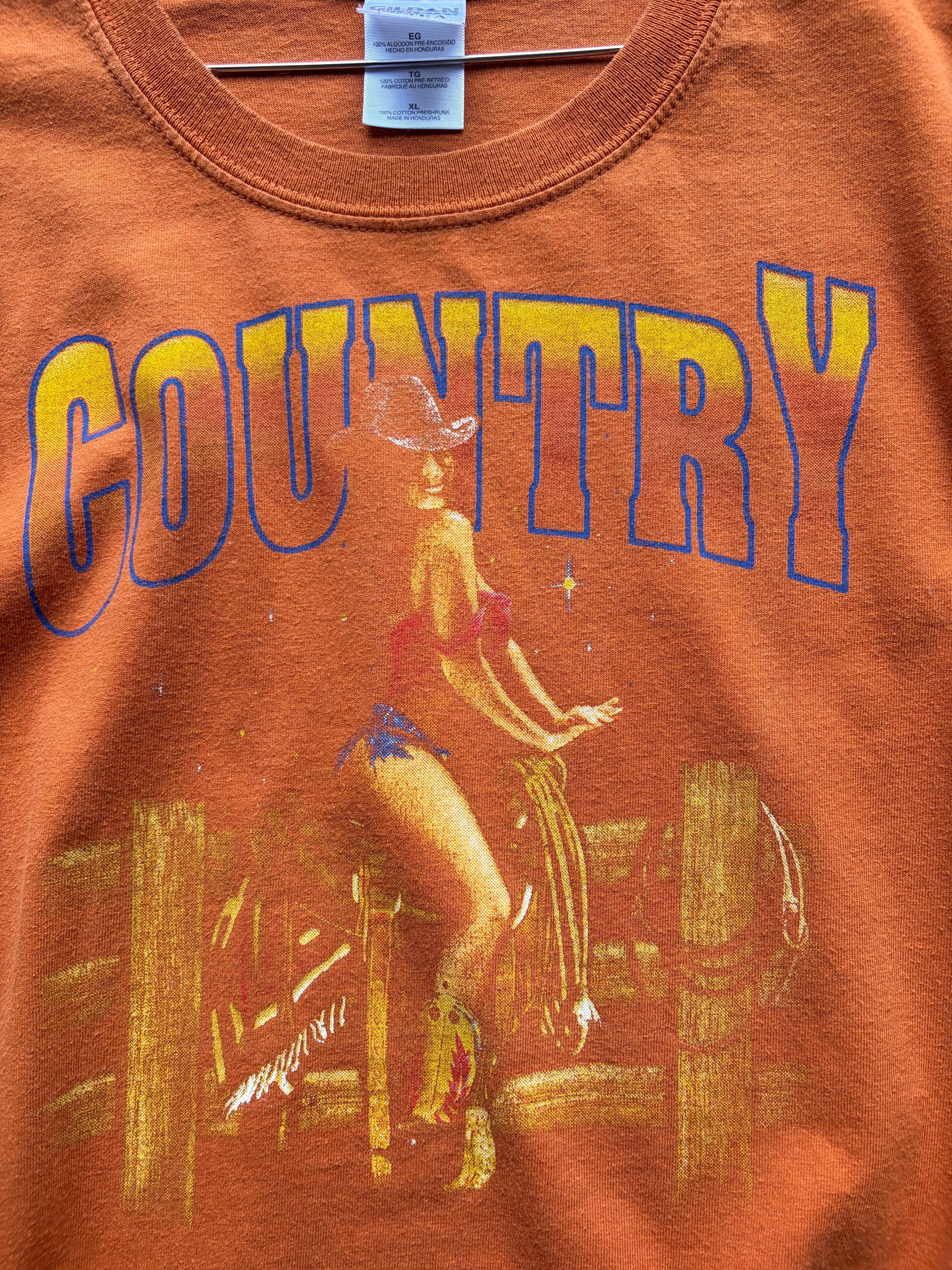 Vintage faded Country T Shirt Size L/XL
