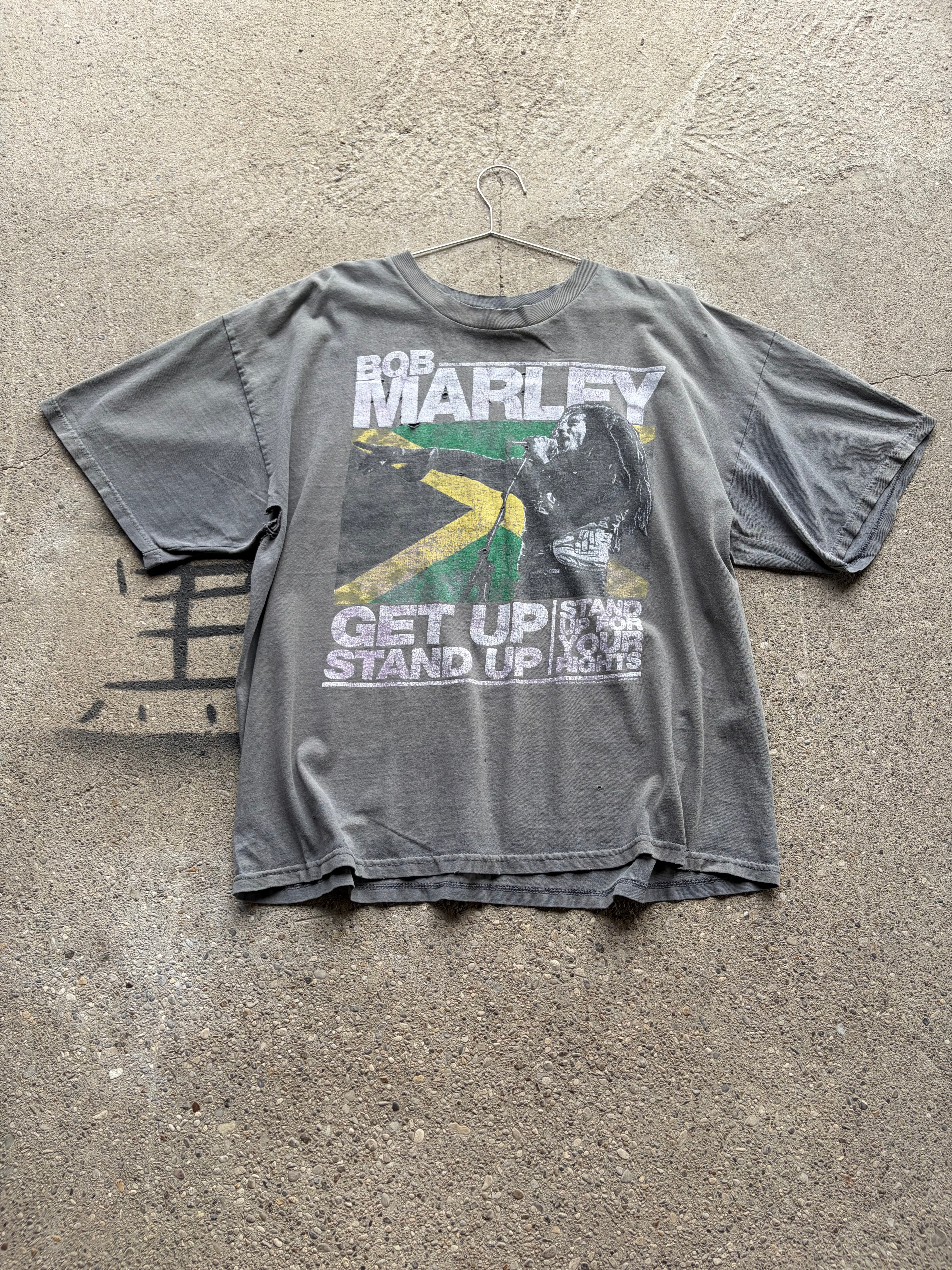 Vintage faded Trashed Bob Marley T Shirt Size L-2XL