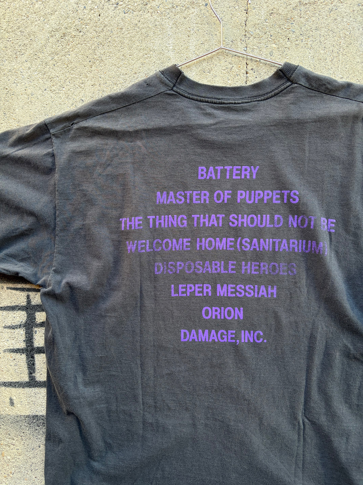 Vintage Faded Trashed Metallica Shirt Size M/L