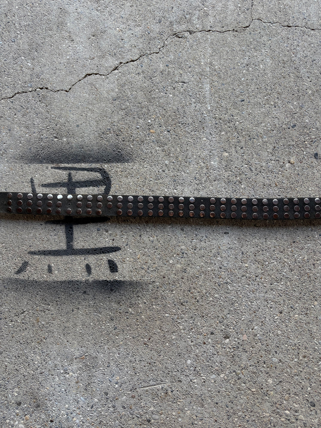 Vintage Studded Leather Belt