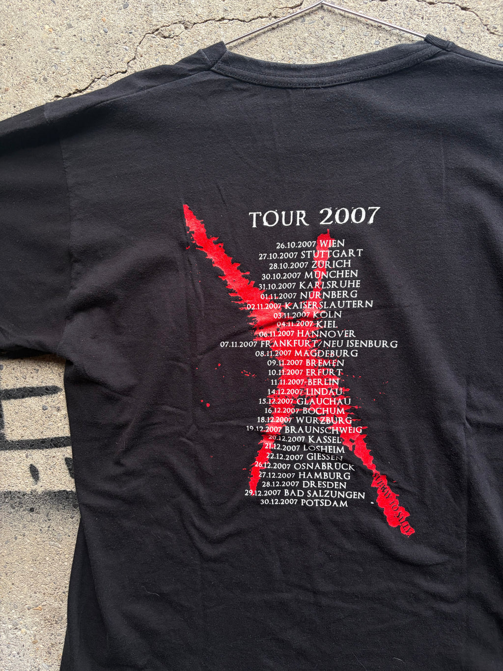 Vintage 2007 tour Shirt Size S/M