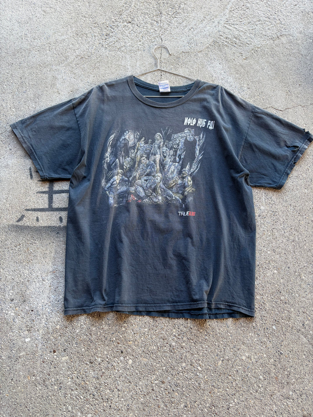 Vintage Trashed and insane true Blood Faded Shirt Size L/XL