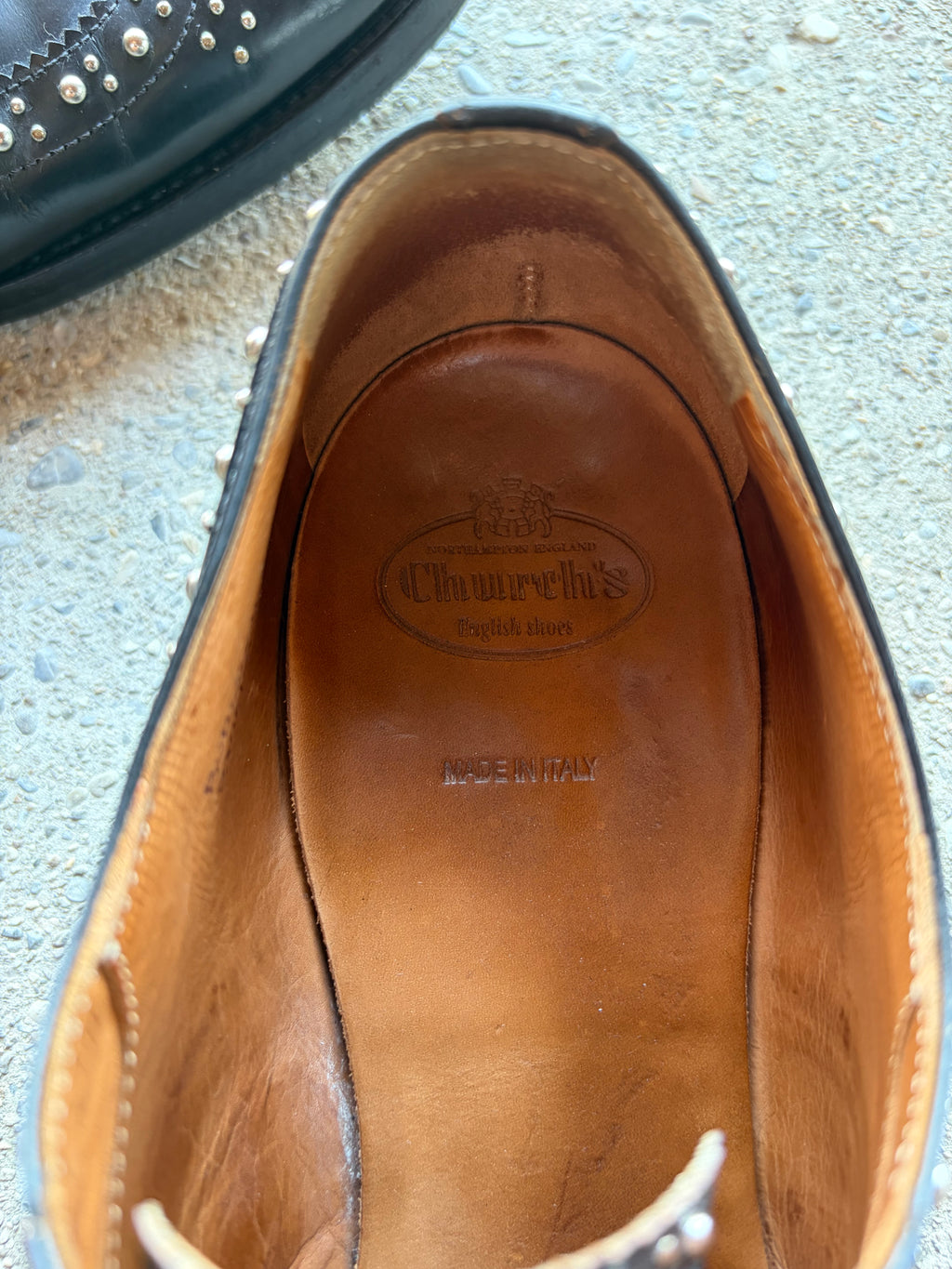 Church’s Burwood Wg Oxford Budapester studded Made in Italy