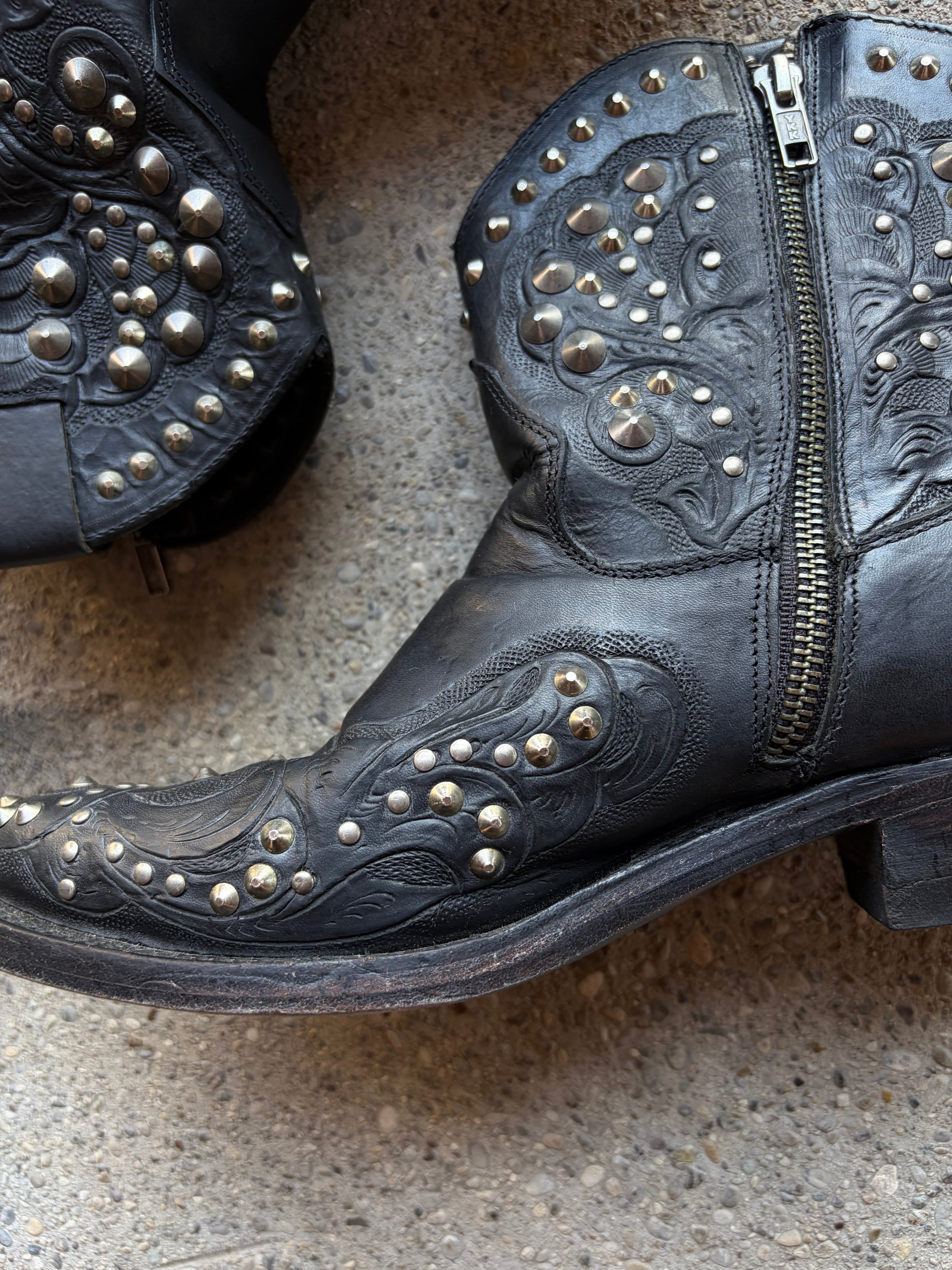 Vintage Studded Boot Size 39