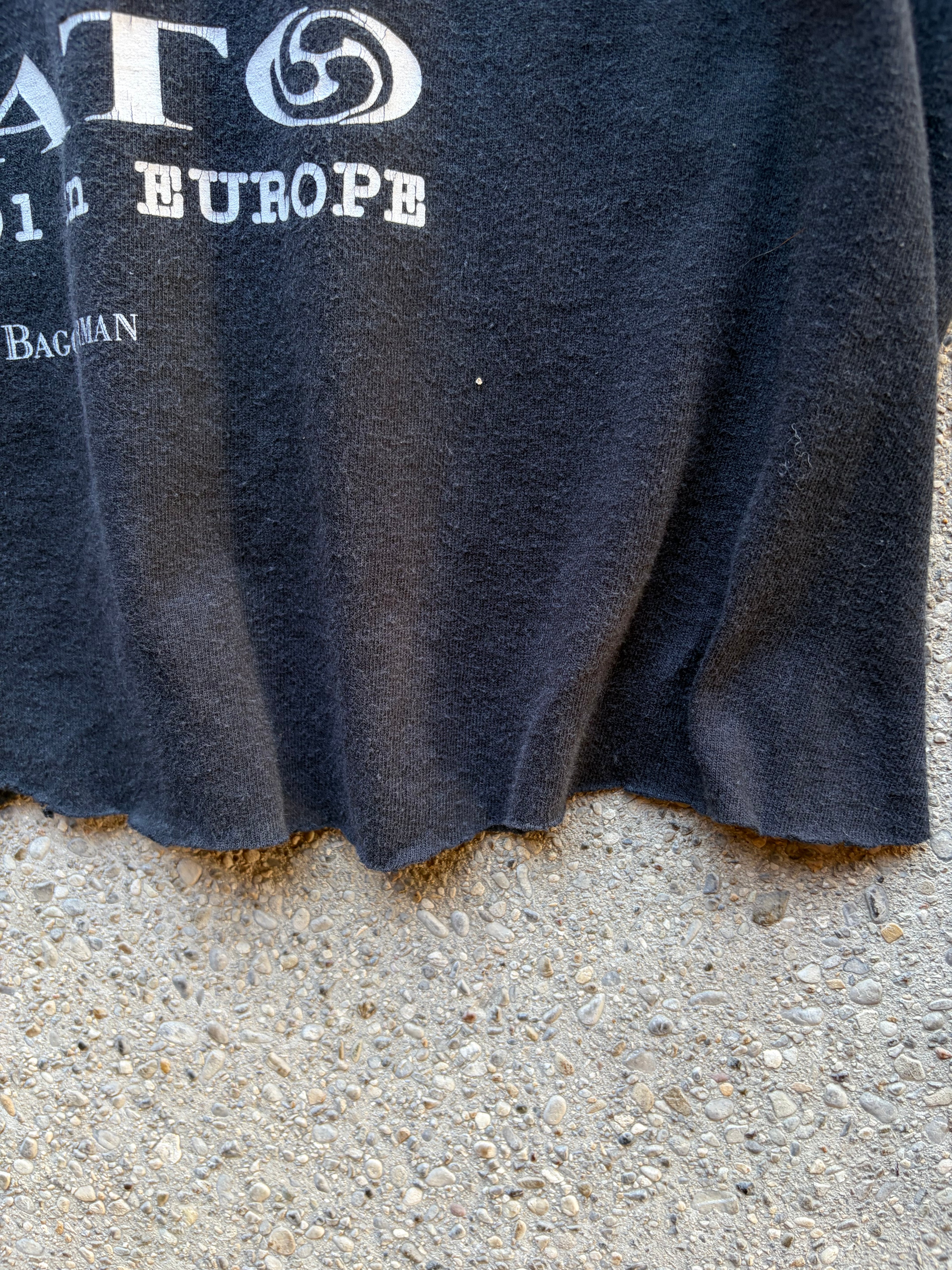 Cutted Vintage yamato Band T Shirt Size S