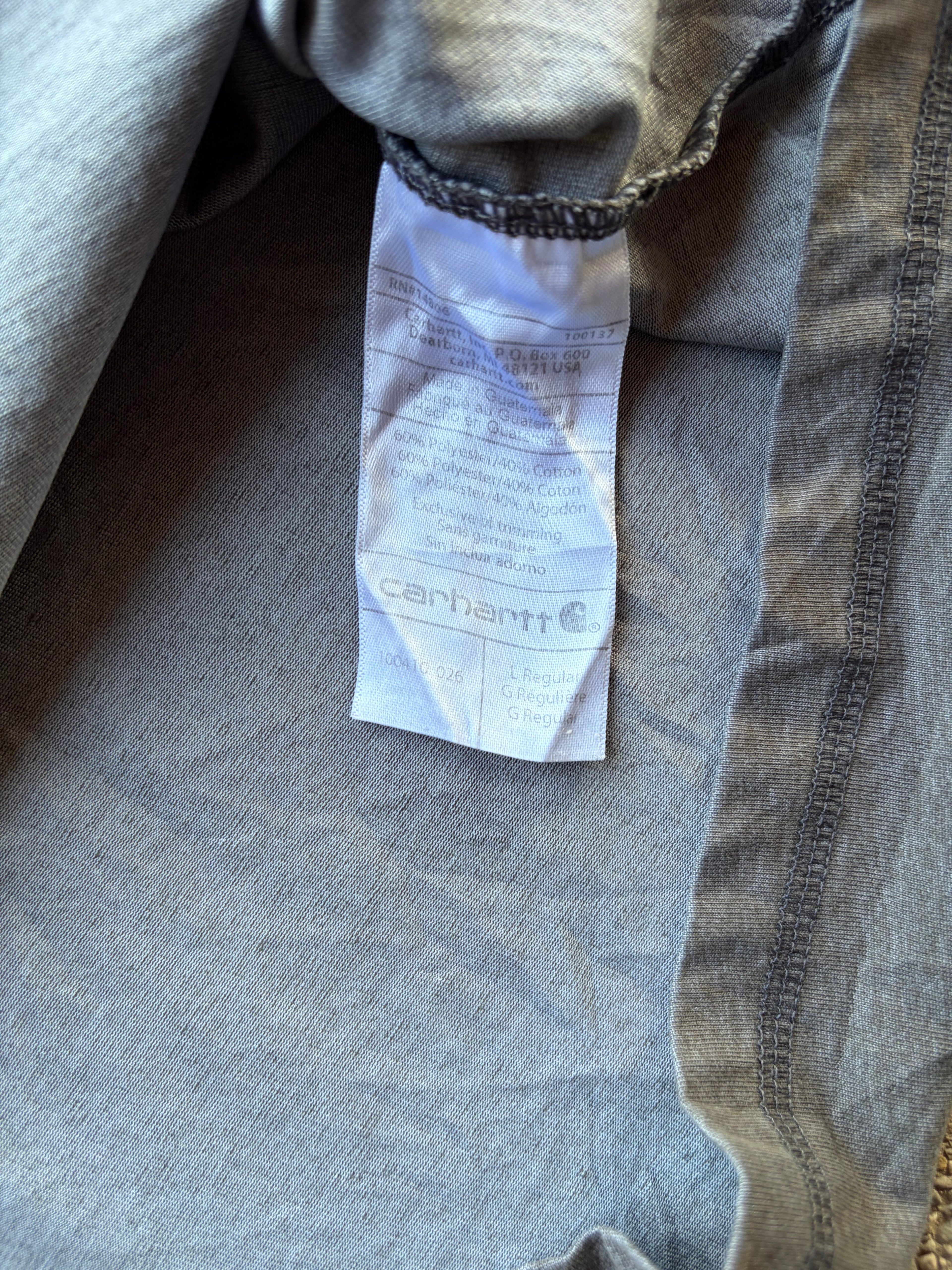 Faded carhartt ghost Pocket Shirt Size L