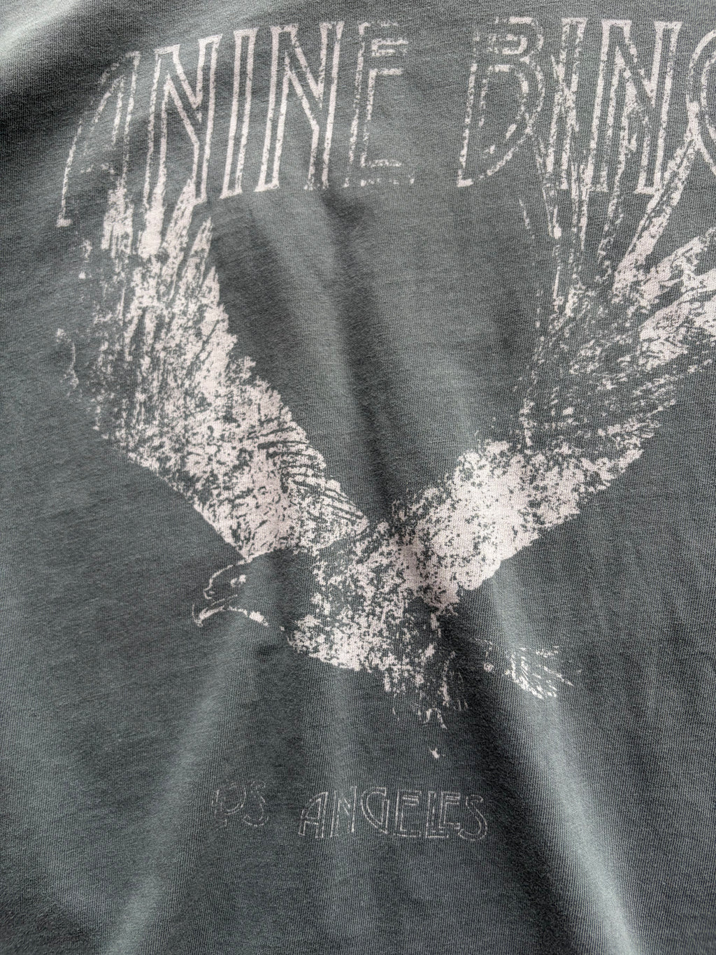 Anine Bing Trashed Single Stitch Shirt Size M/L
