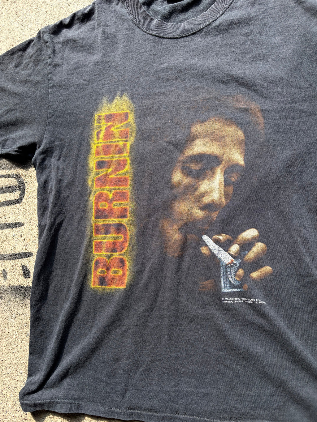2004 Bob Marley Burnin faded shirt