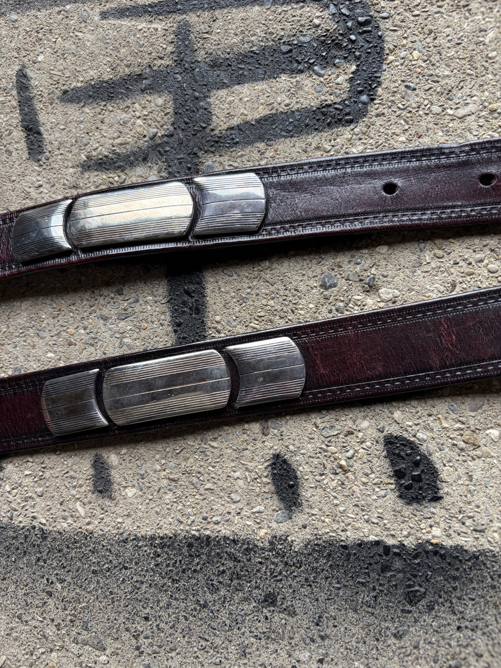 Vintage leather belt