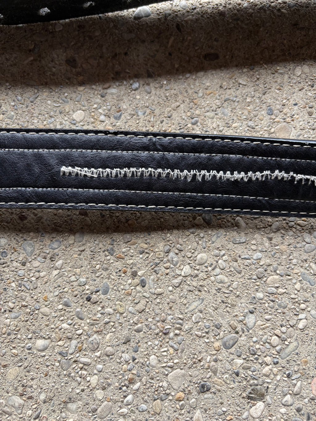 Vintage Harley Davidson buckle with used leather Belt