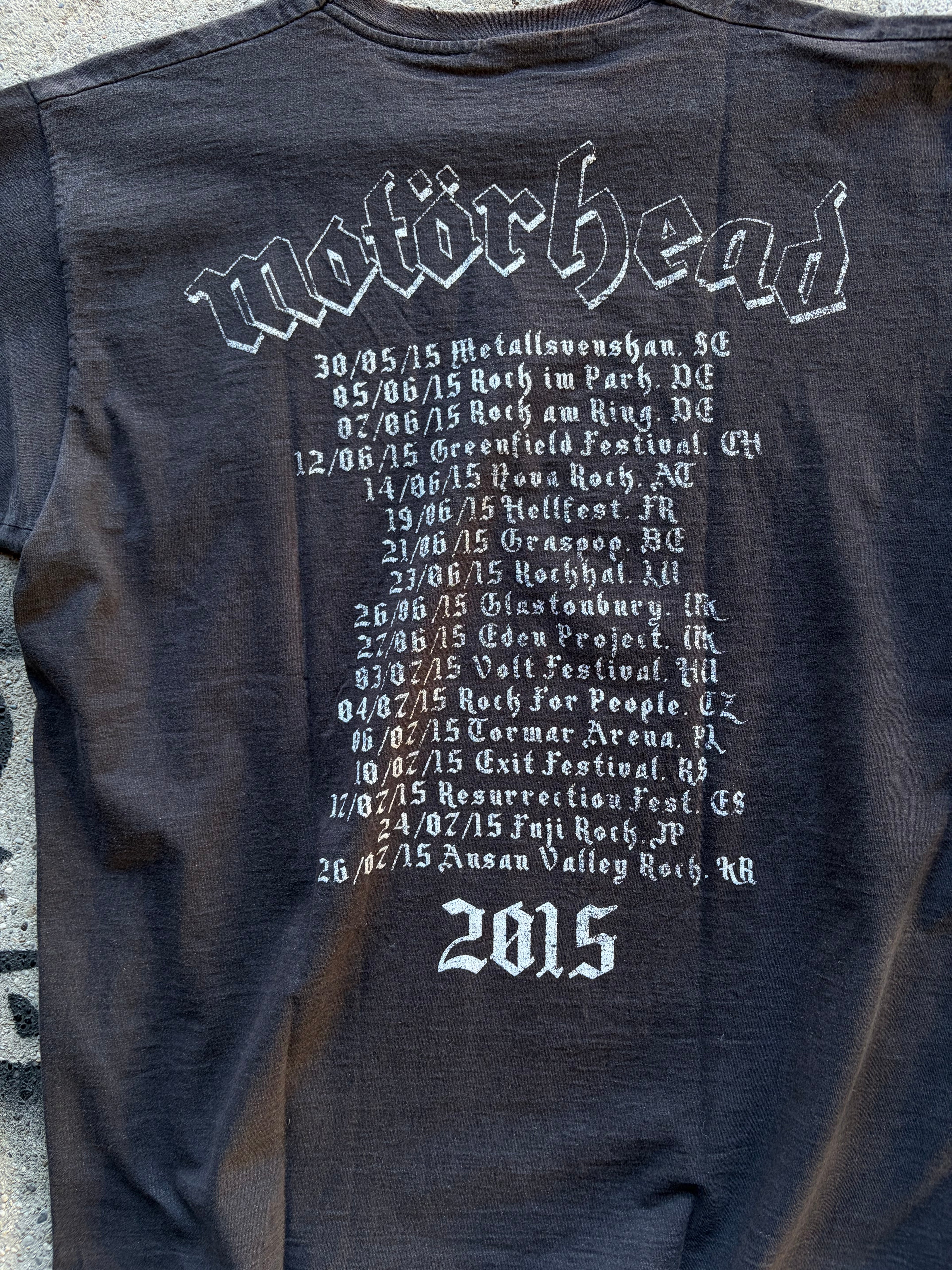 Vintage Faded motorhead T Shirt Size M/L