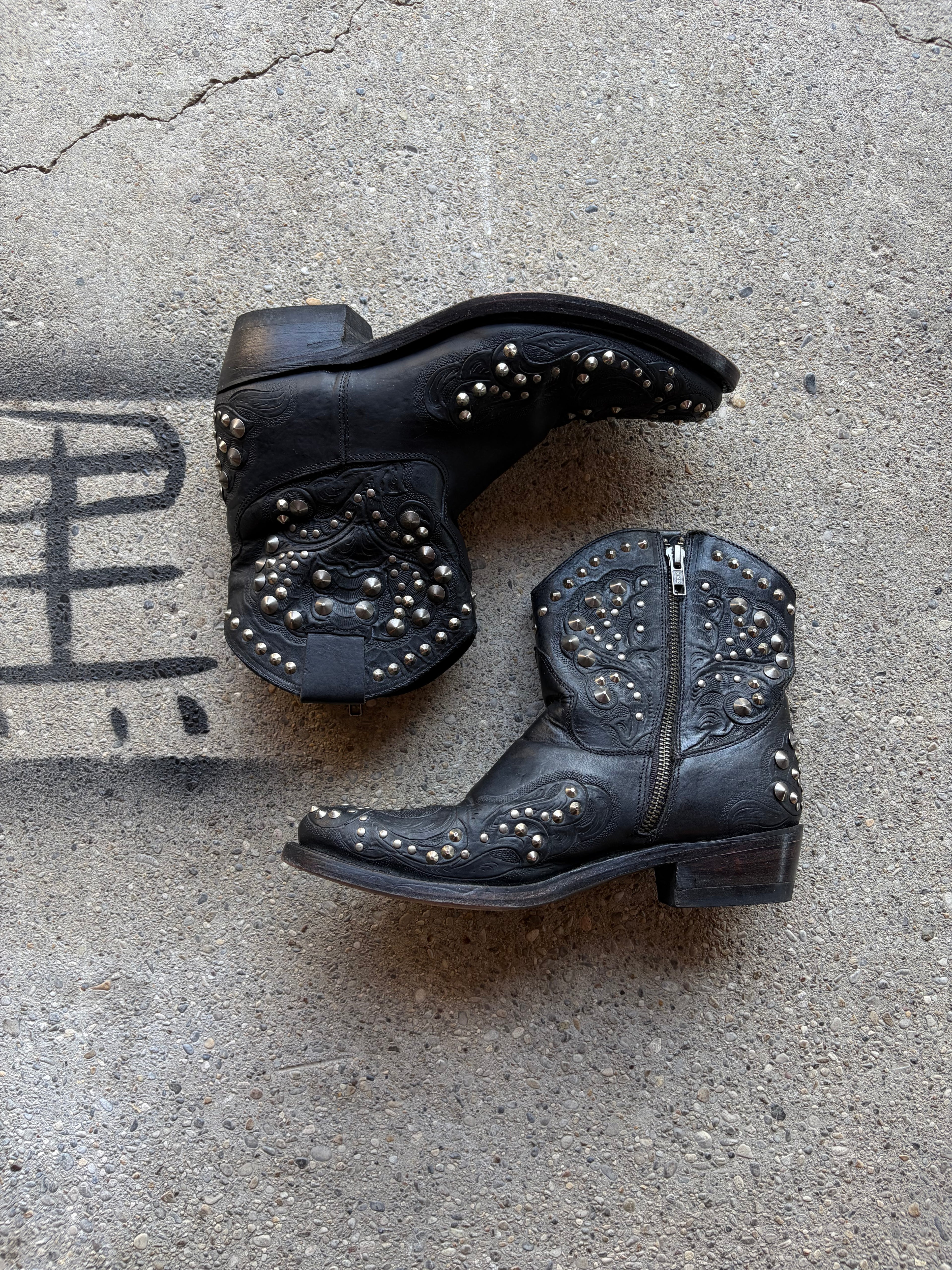 Vintage Studded Boot Size 39