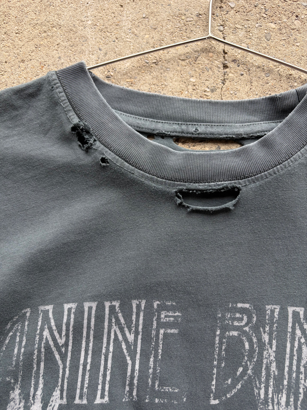 Anine Bing Trashed Single Stitch Shirt Size M/L