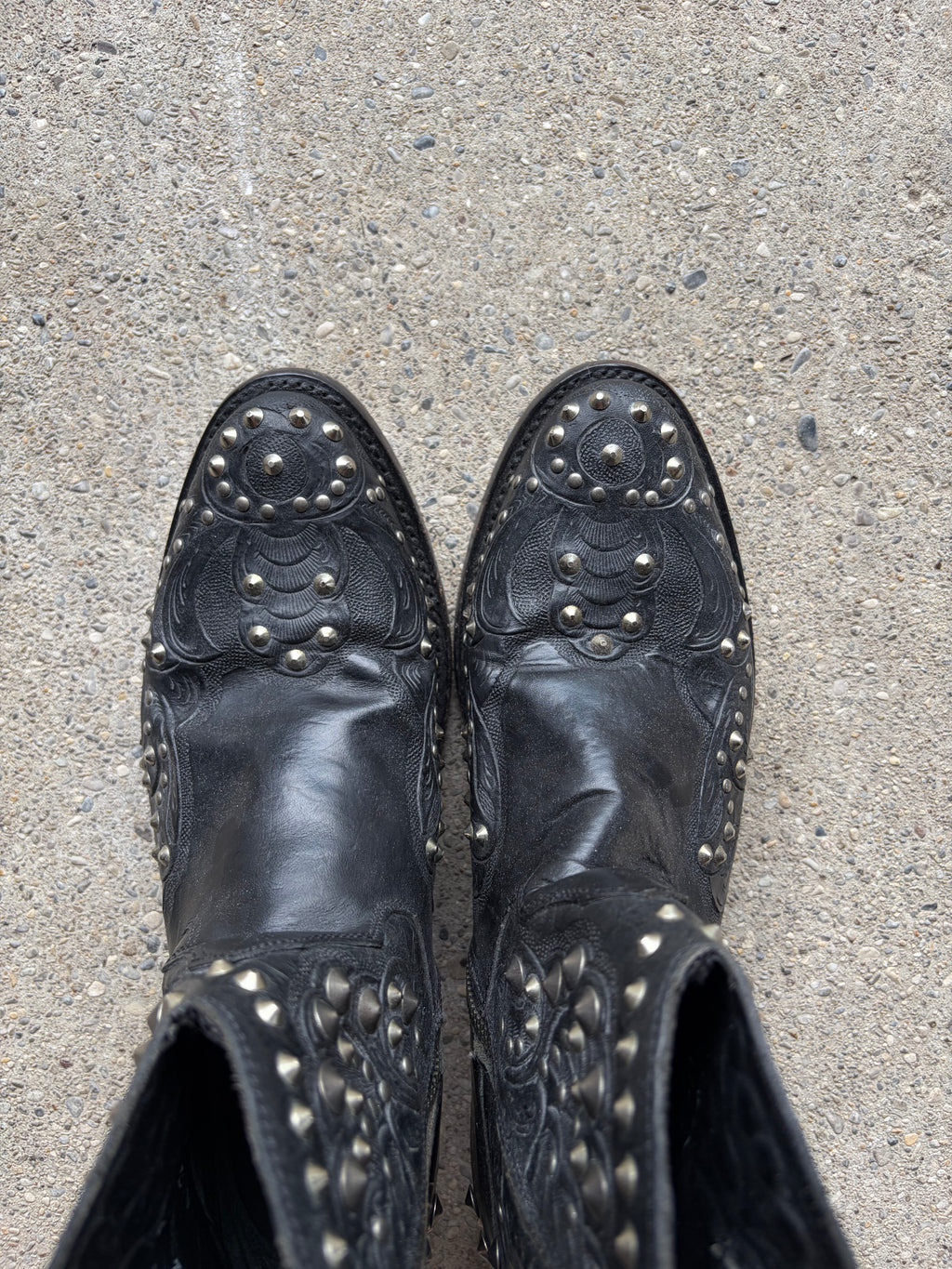 Vintage Studded Boot Size 39