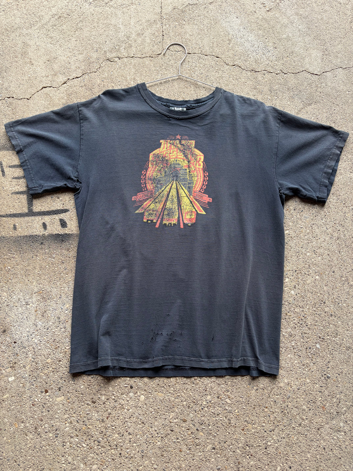 Vintage 1997 Trashed Faded Shirt Size S/M