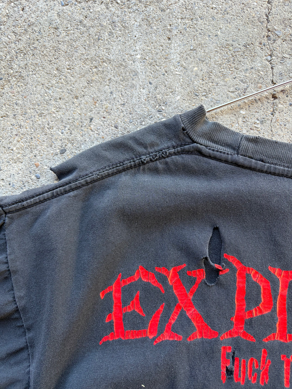 Vintage Trashed The exploited Punk T Shirt Size L/XL
