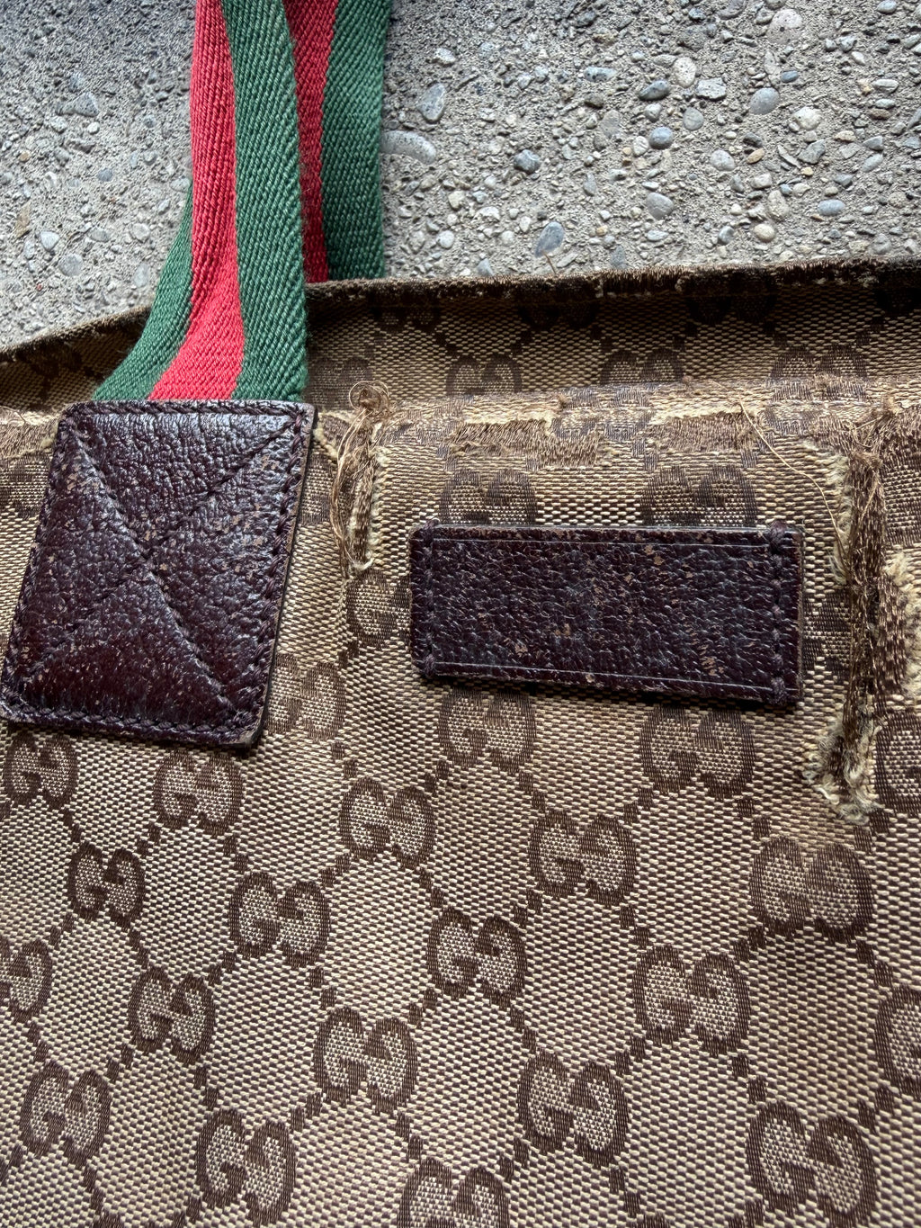 Vintage trashed Gucci Bag