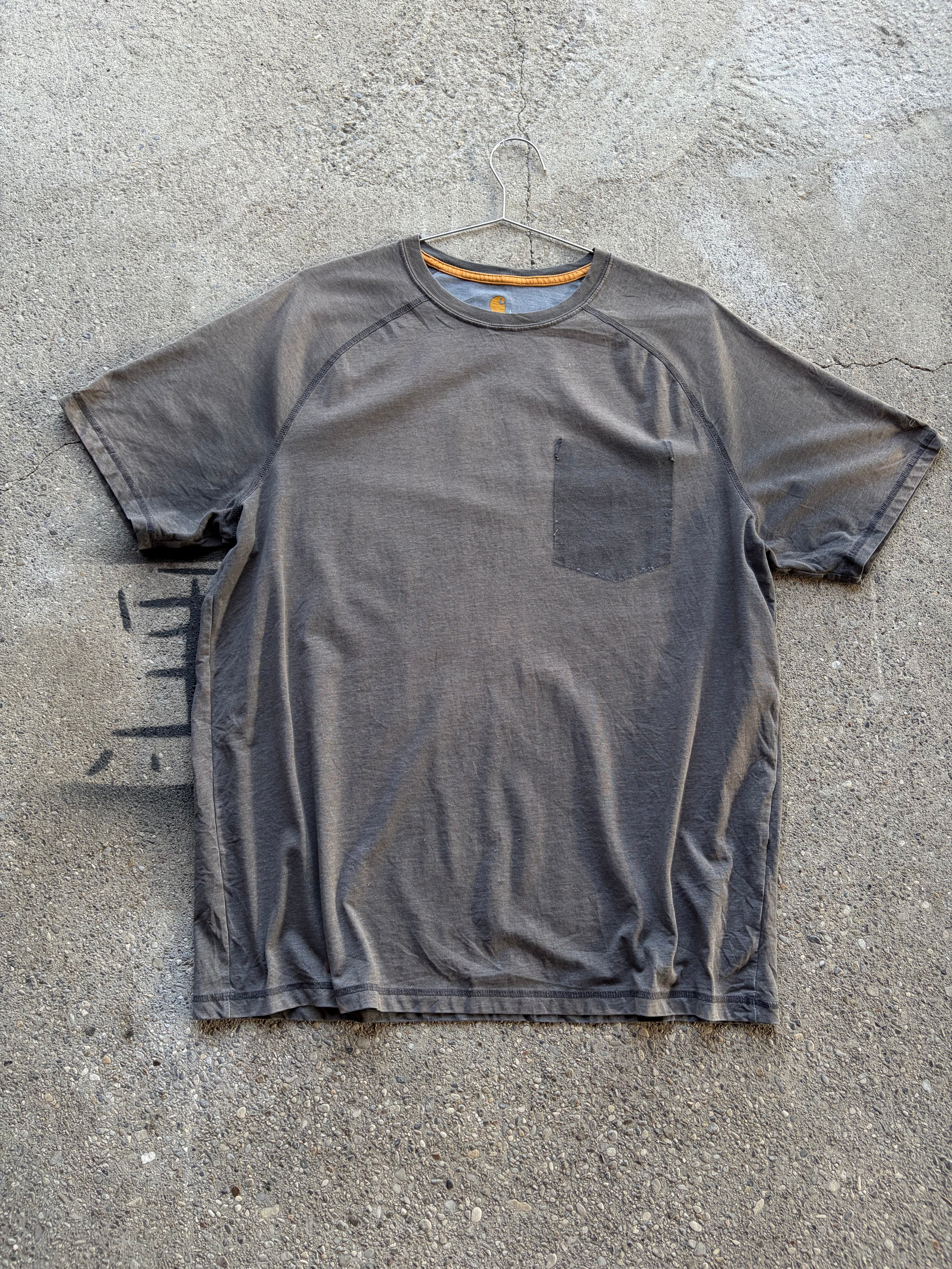 Faded carhartt ghost Pocket Shirt Size L
