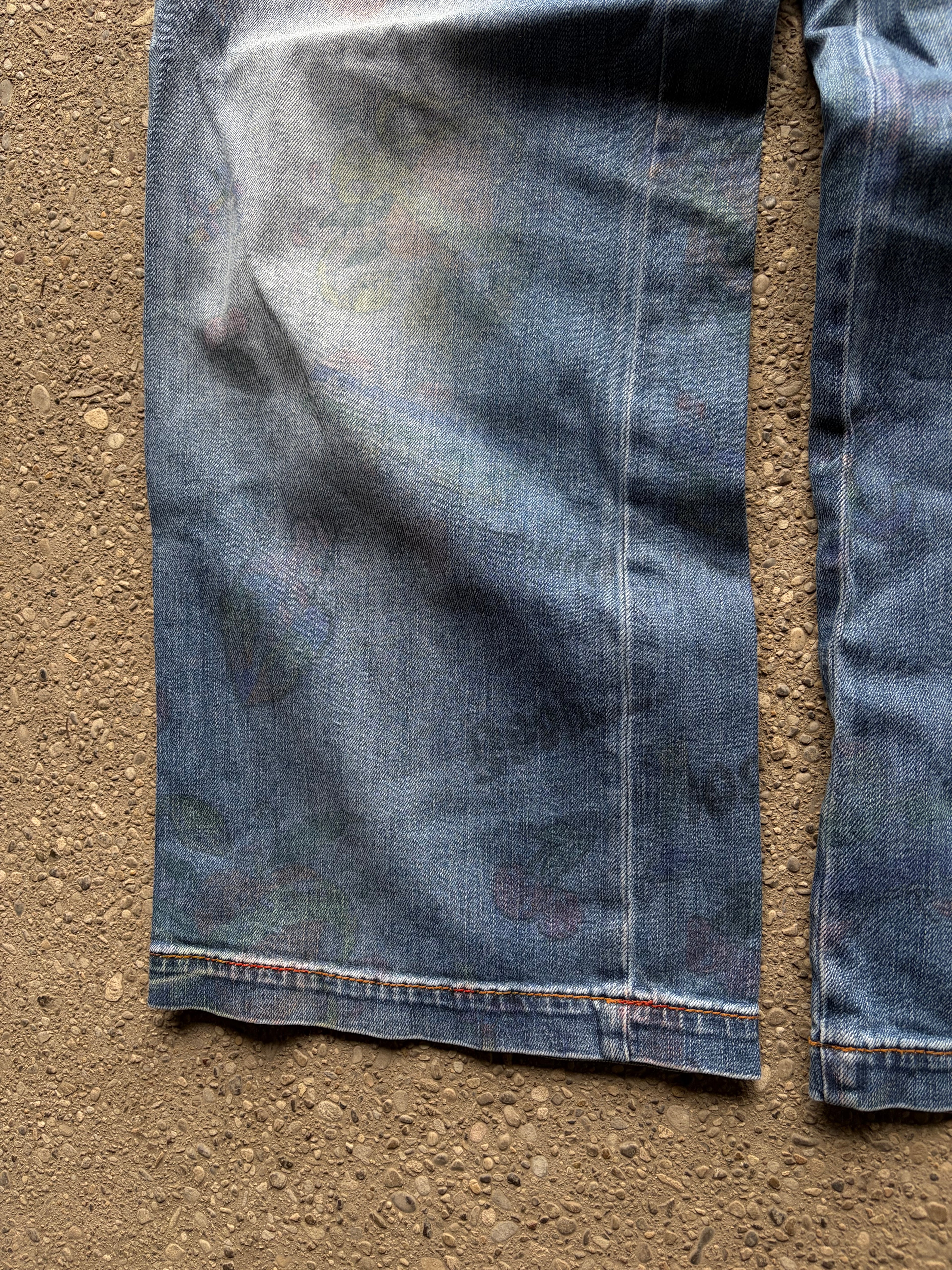 Vintage printed just cavalli denim