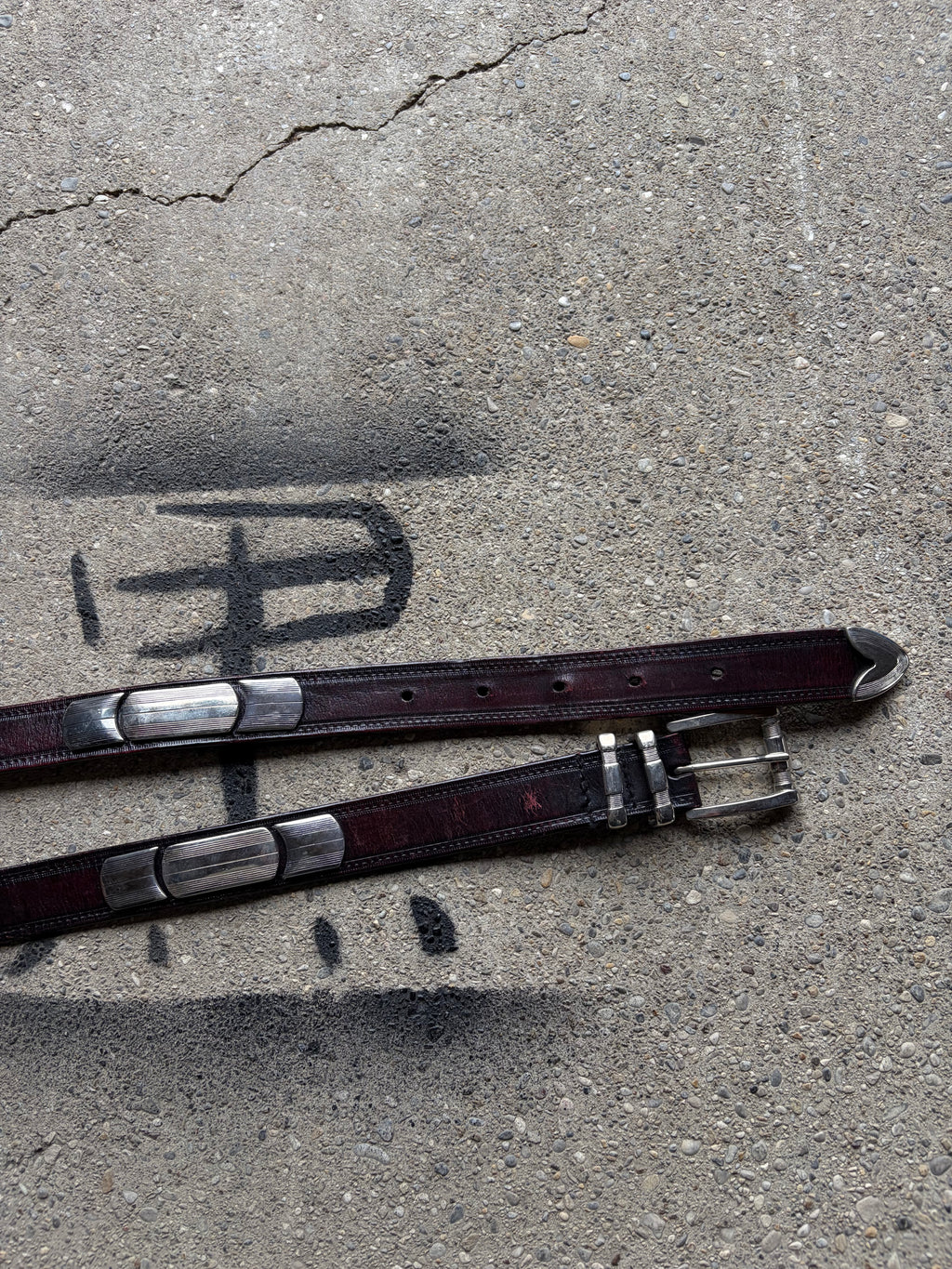 Vintage leather belt