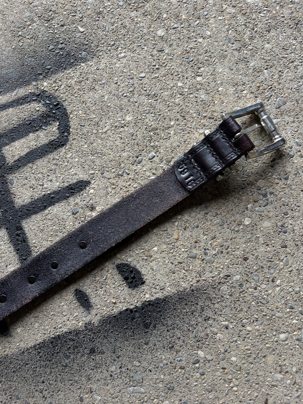 Vintage leather belt