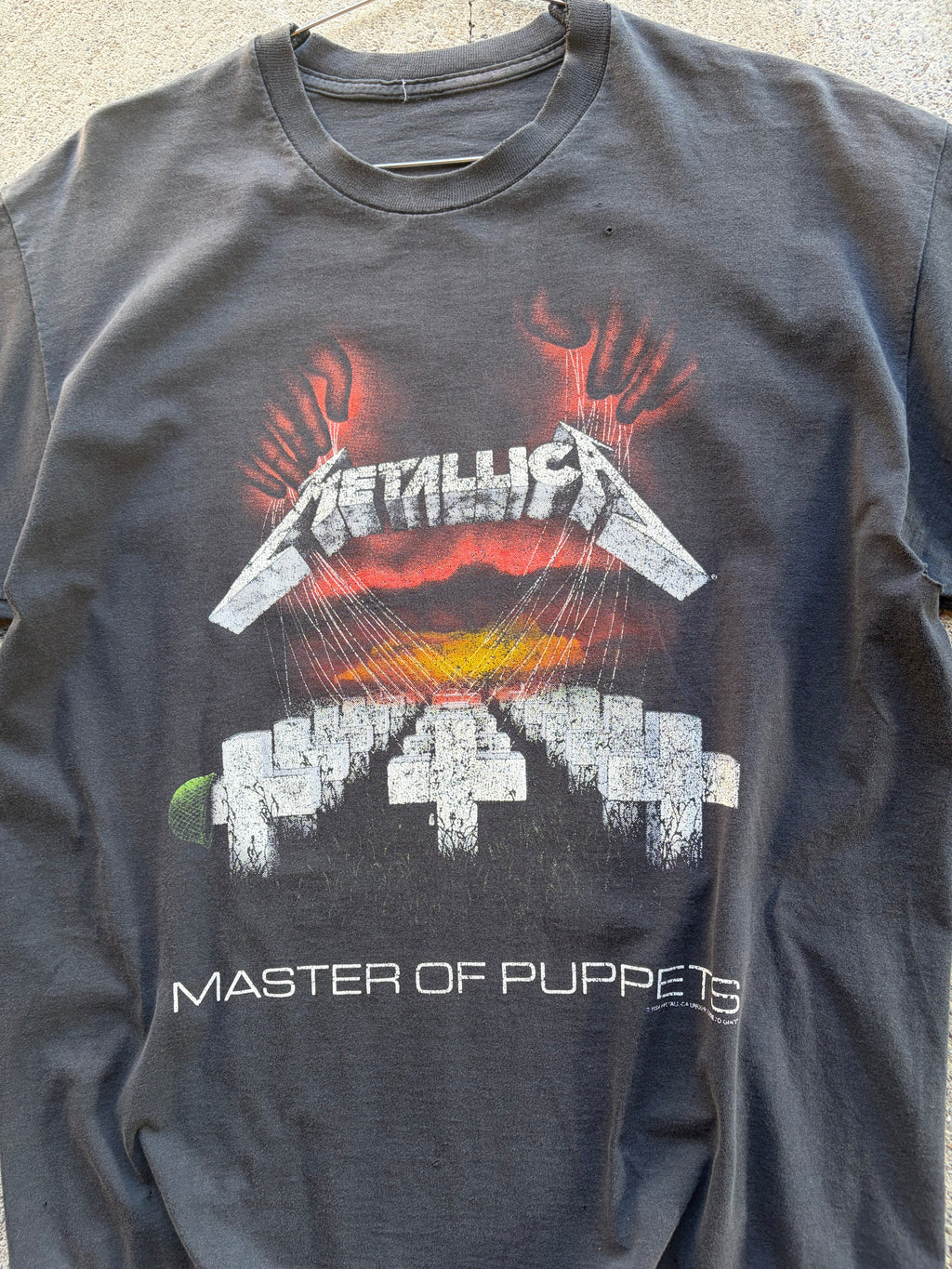 Vintage Faded Trashed Metallica Shirt Size M/L