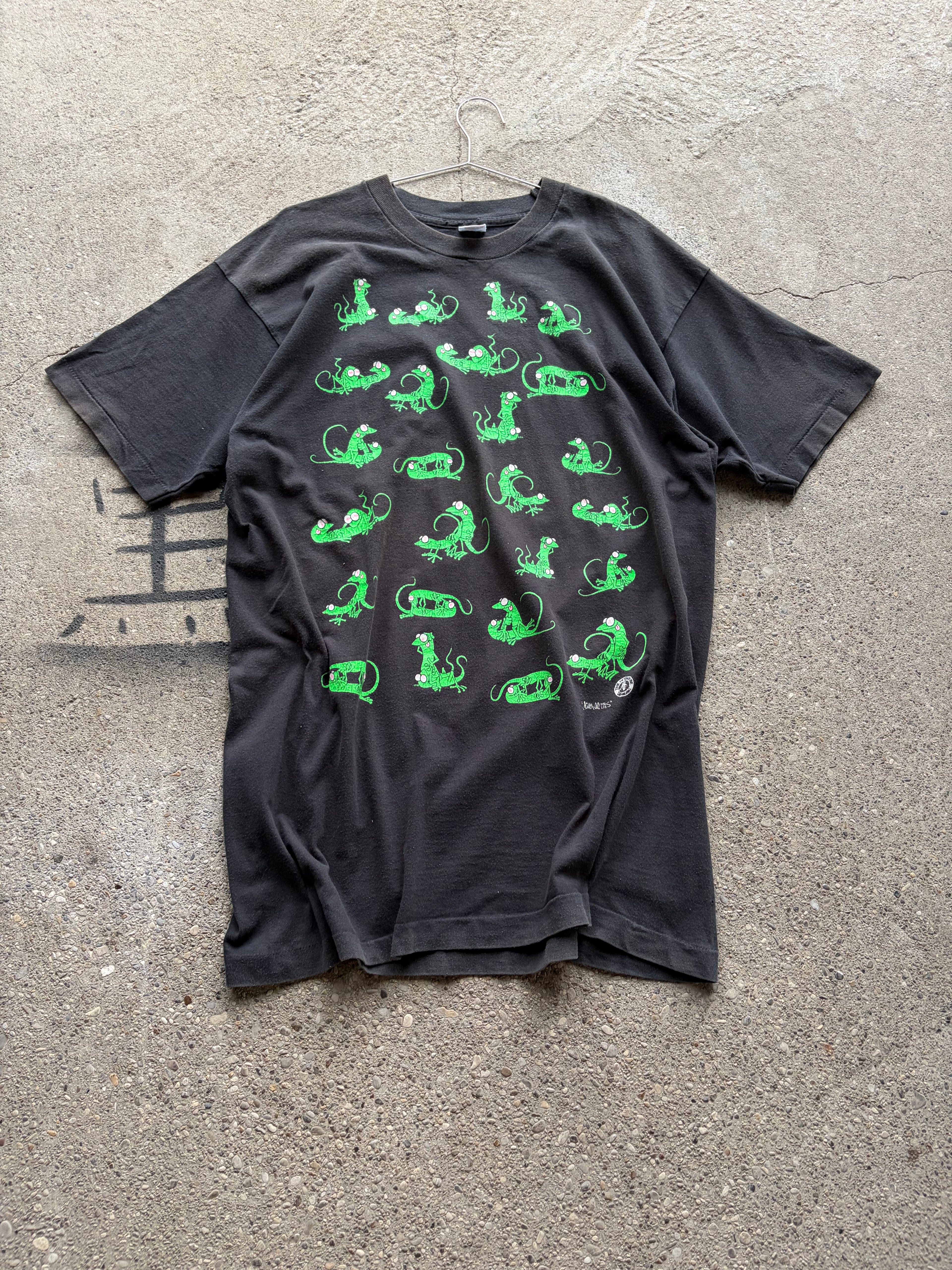 Vintage faded Single Stitch funny Shirt Size L/XL