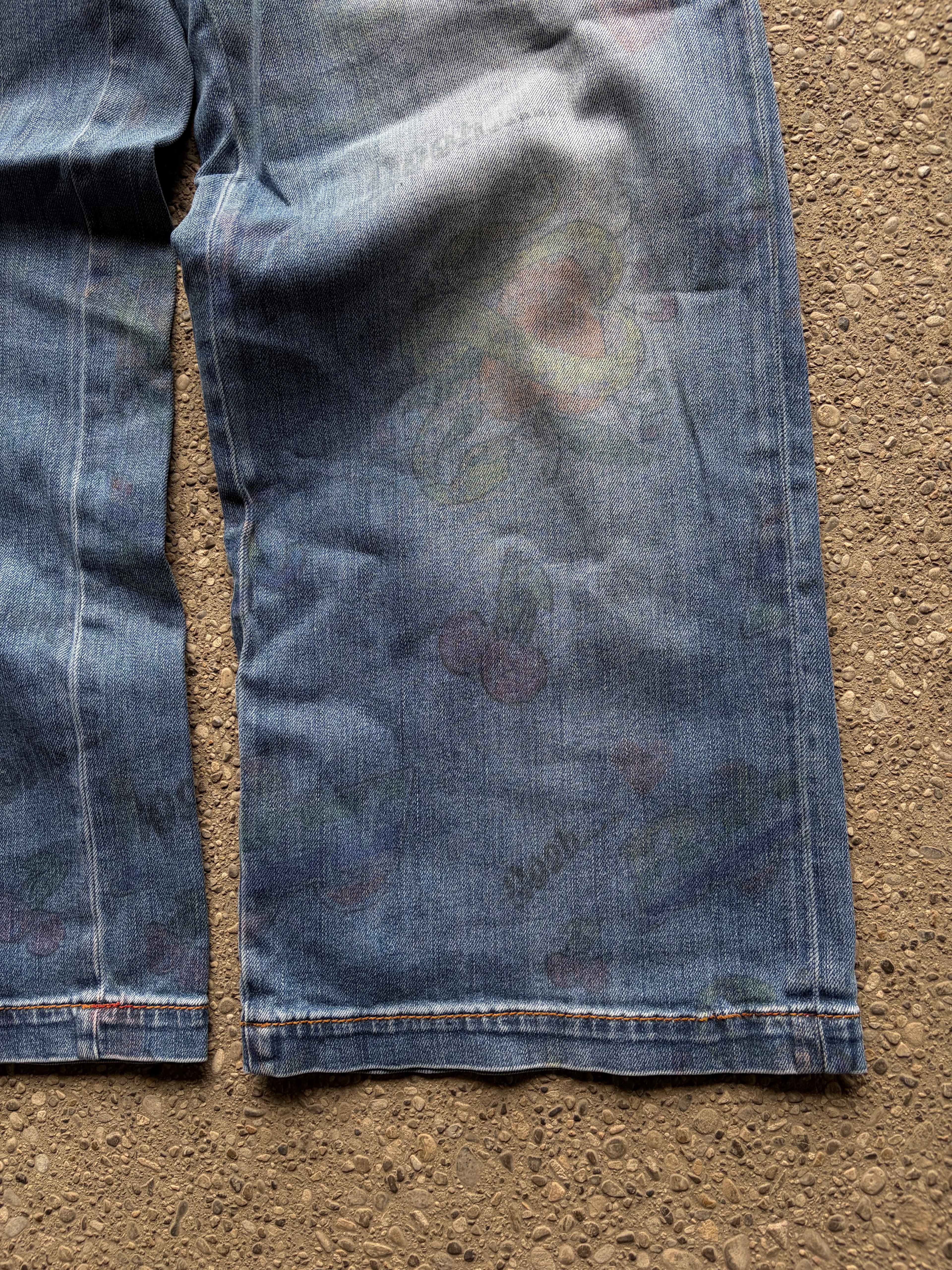 Vintage printed just cavalli denim
