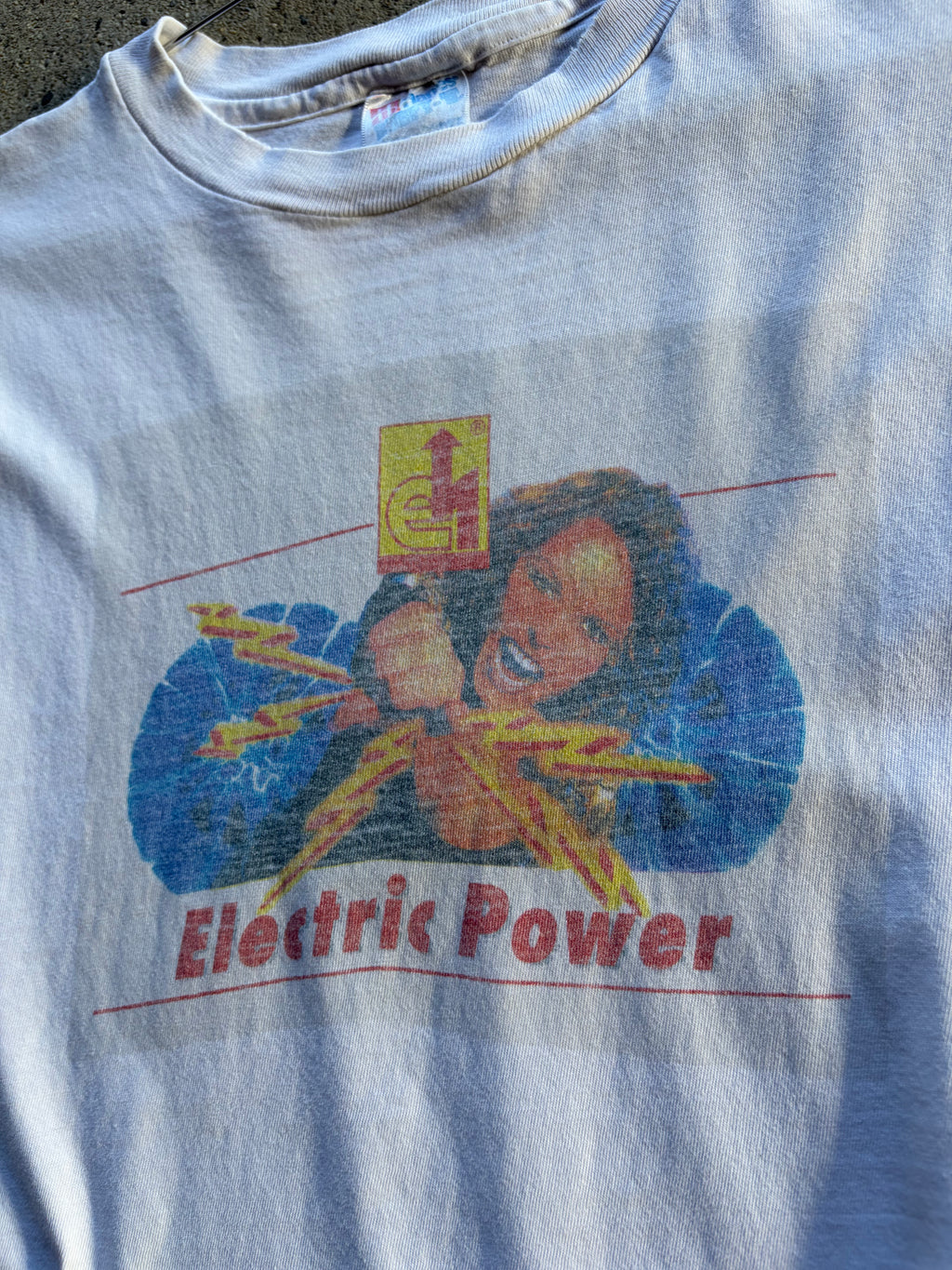 Vintage Single Stitch electric power   Shirt Size M/L