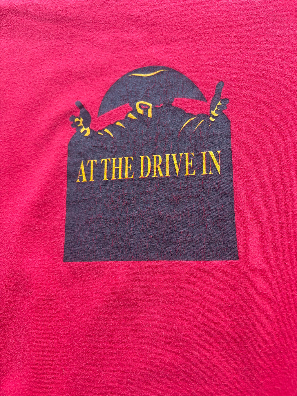 Vintage faded At the Drive in Band Shirt Size S/M