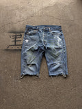 Vintage painted Cutted Levi’s denim