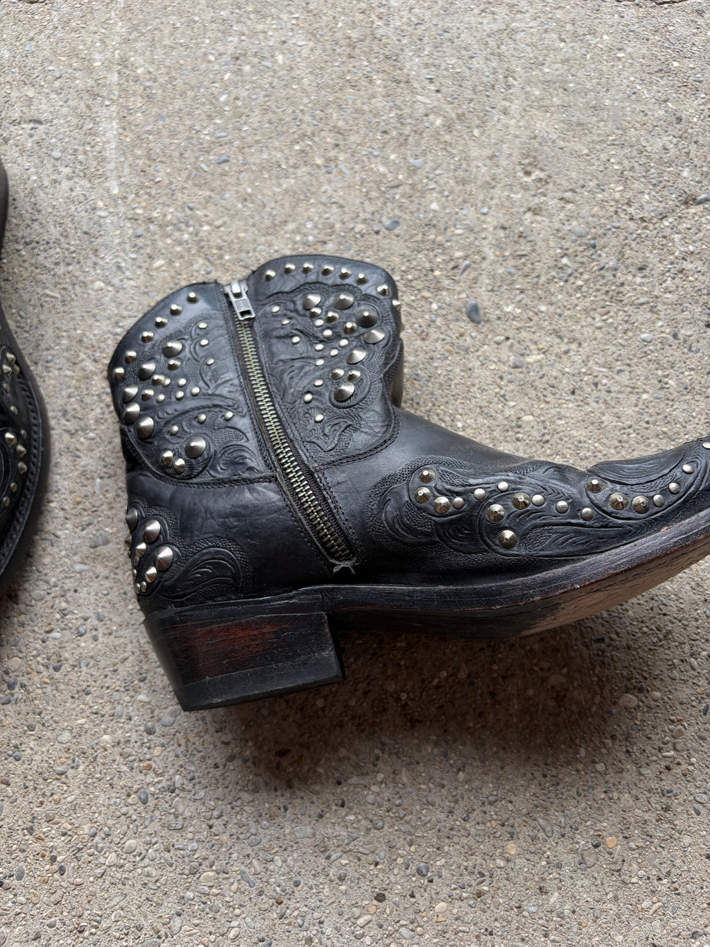 Vintage Studded Boot Size 39