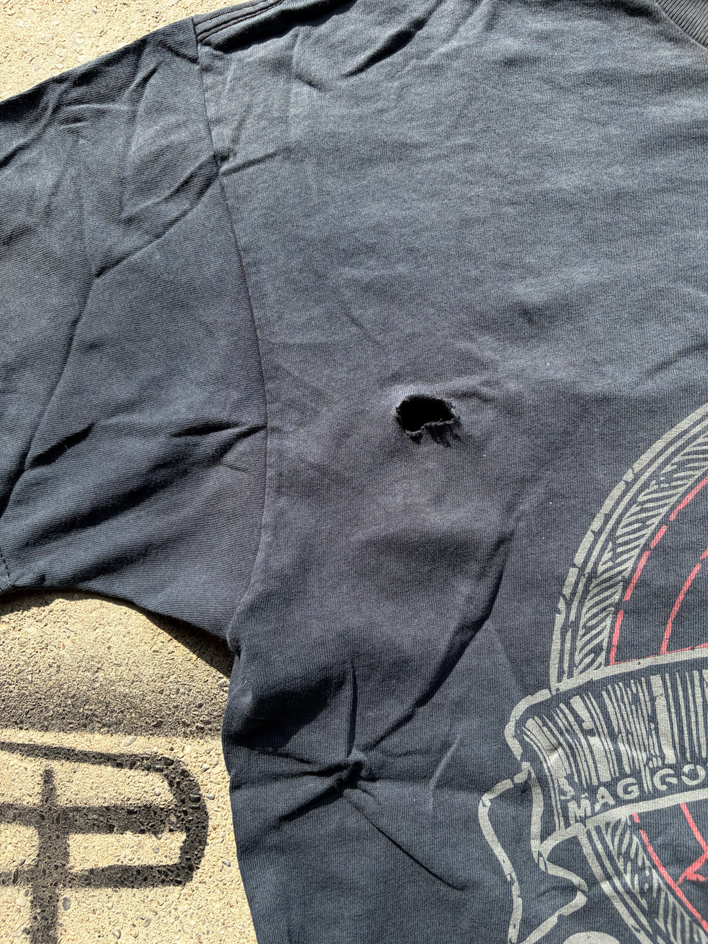 00s Slipknot trashed faded shirt