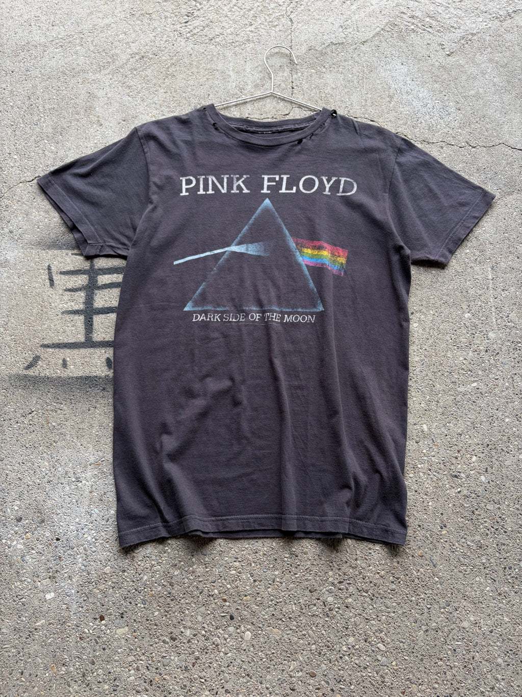 Vintage trashed faded Early 00s Pink Floyd Band Shirt Size S/M