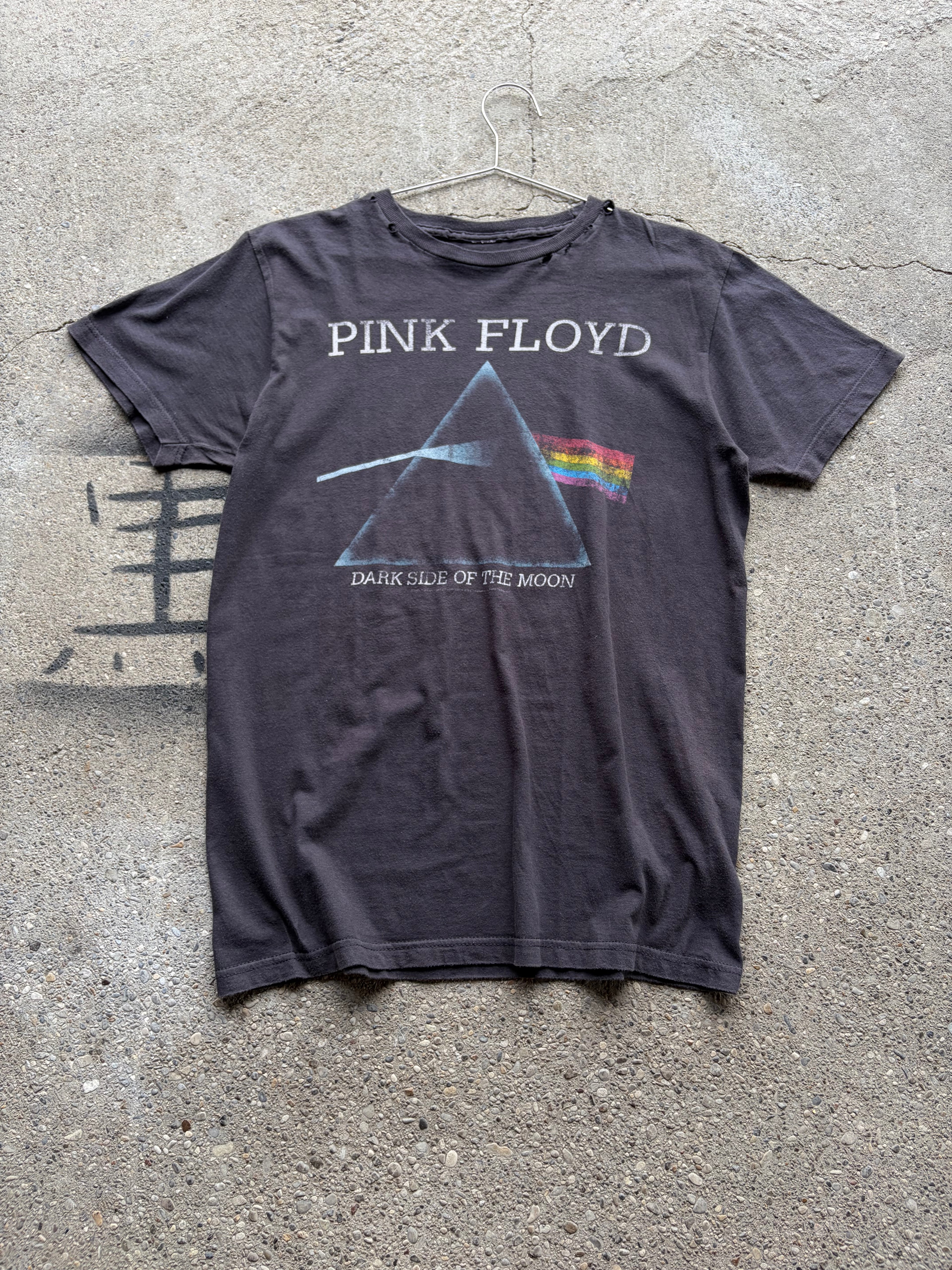 Vintage trashed faded Early 00s Pink Floyd Band Shirt Size S/M