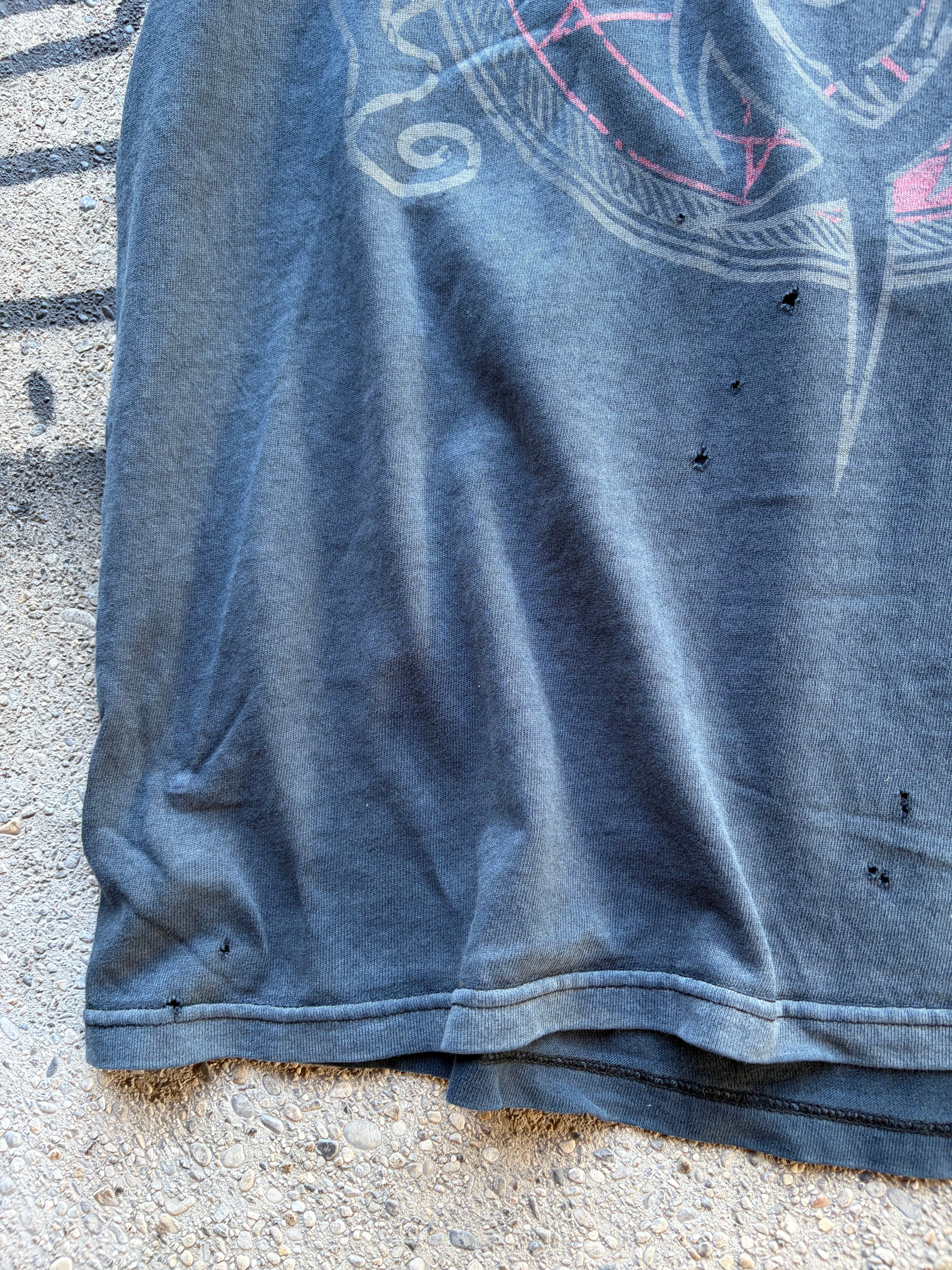 Vintage Faded trashed Slipknot T Shirt Size L/XL